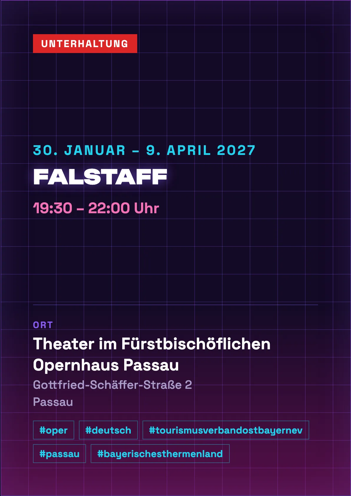 Veranstaltungsflyer