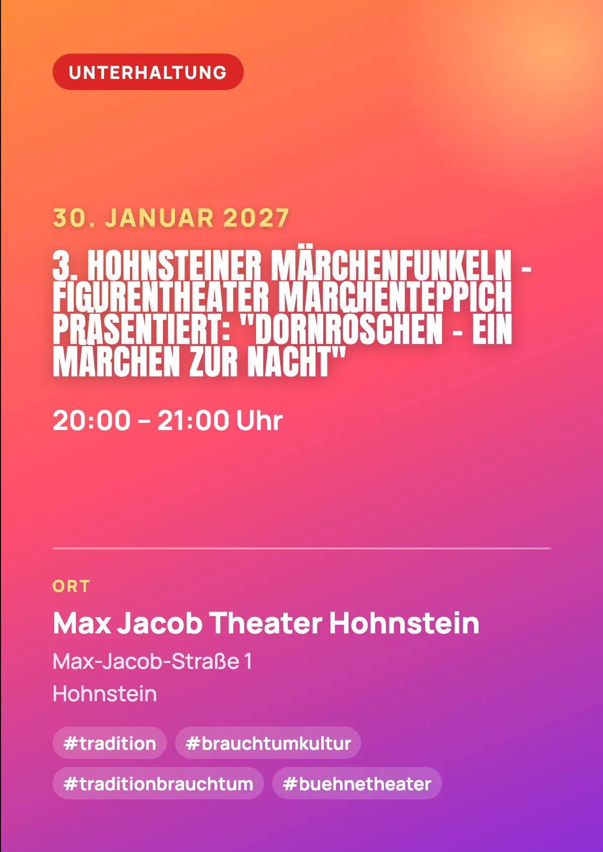 Veranstaltungsflyer