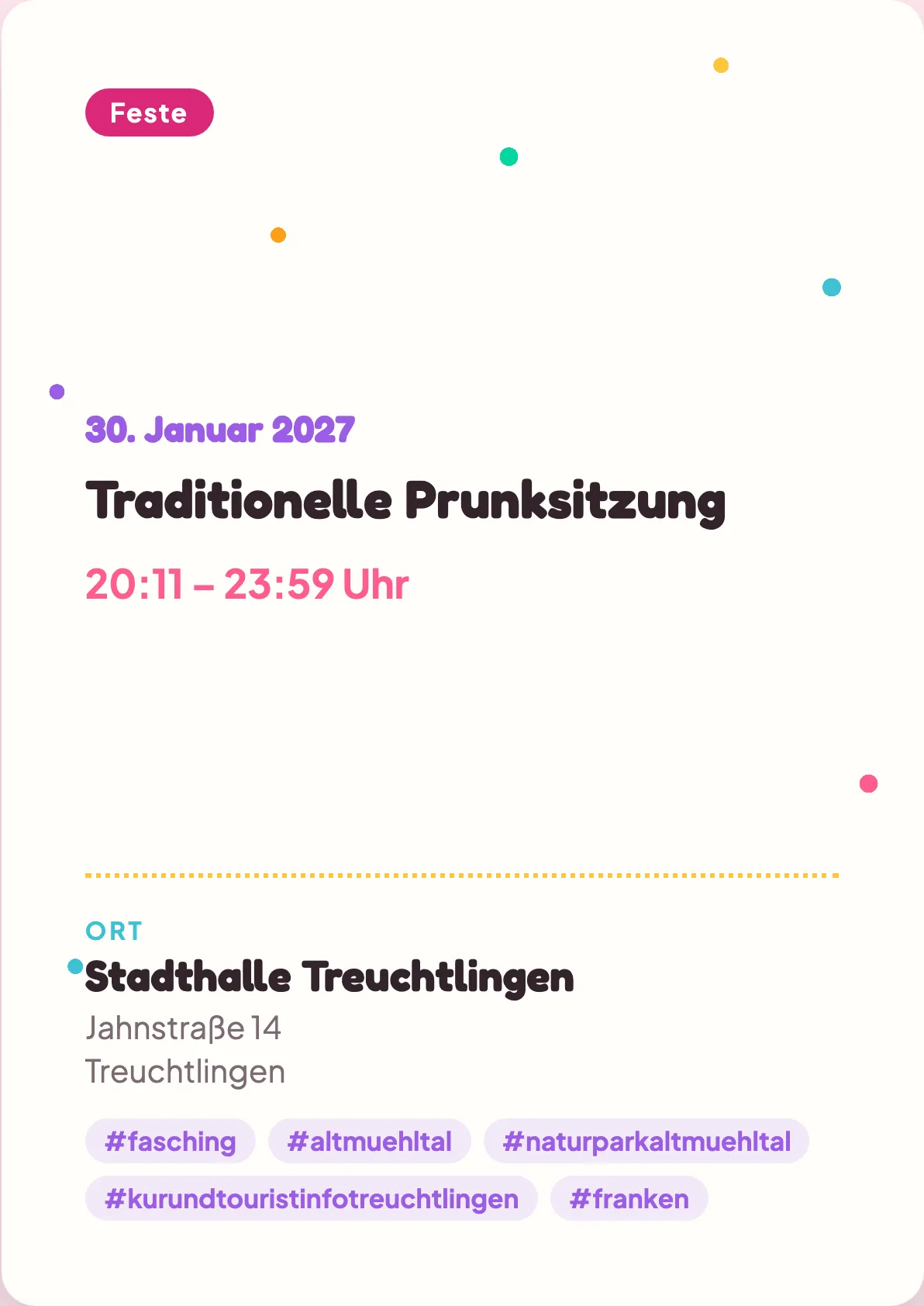 Veranstaltungsflyer
