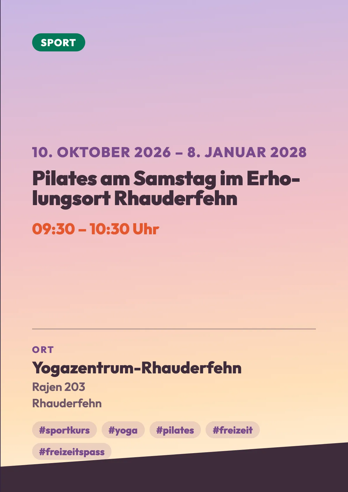 Veranstaltungsflyer