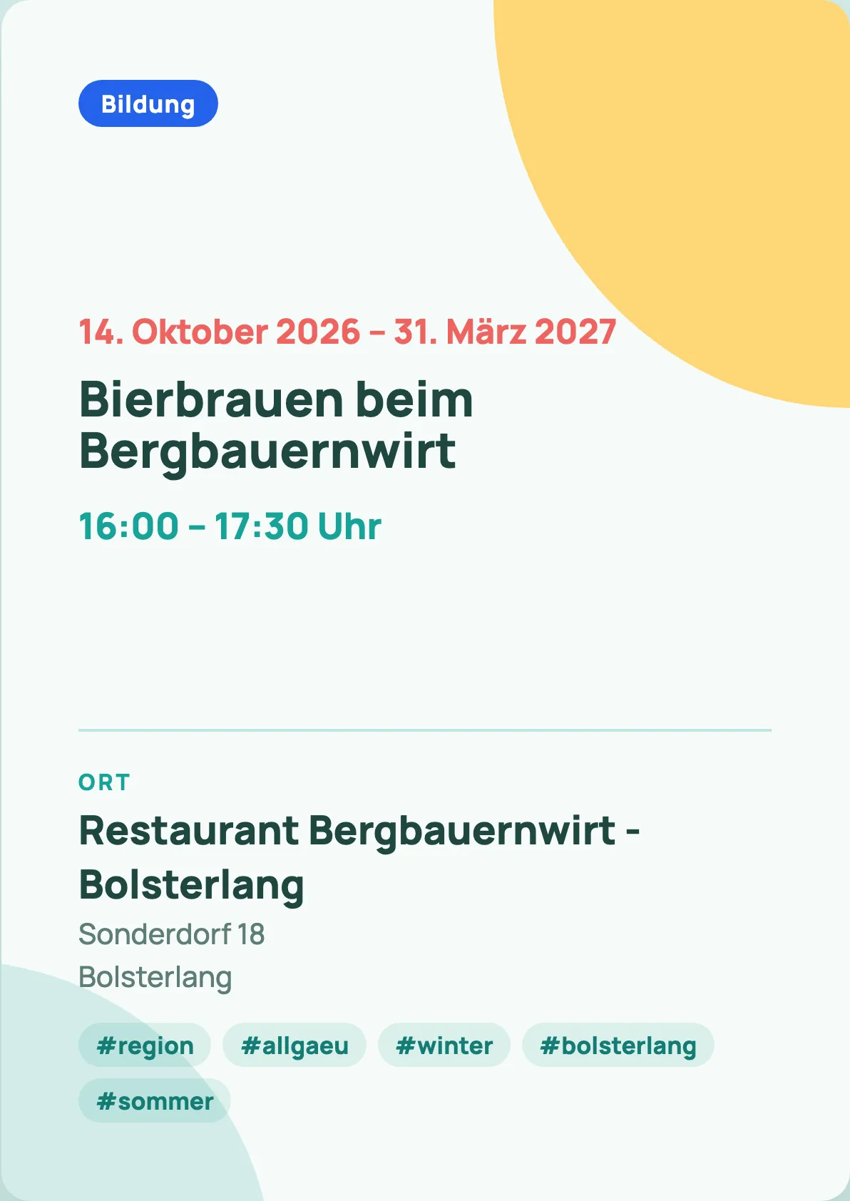 Veranstaltungsflyer