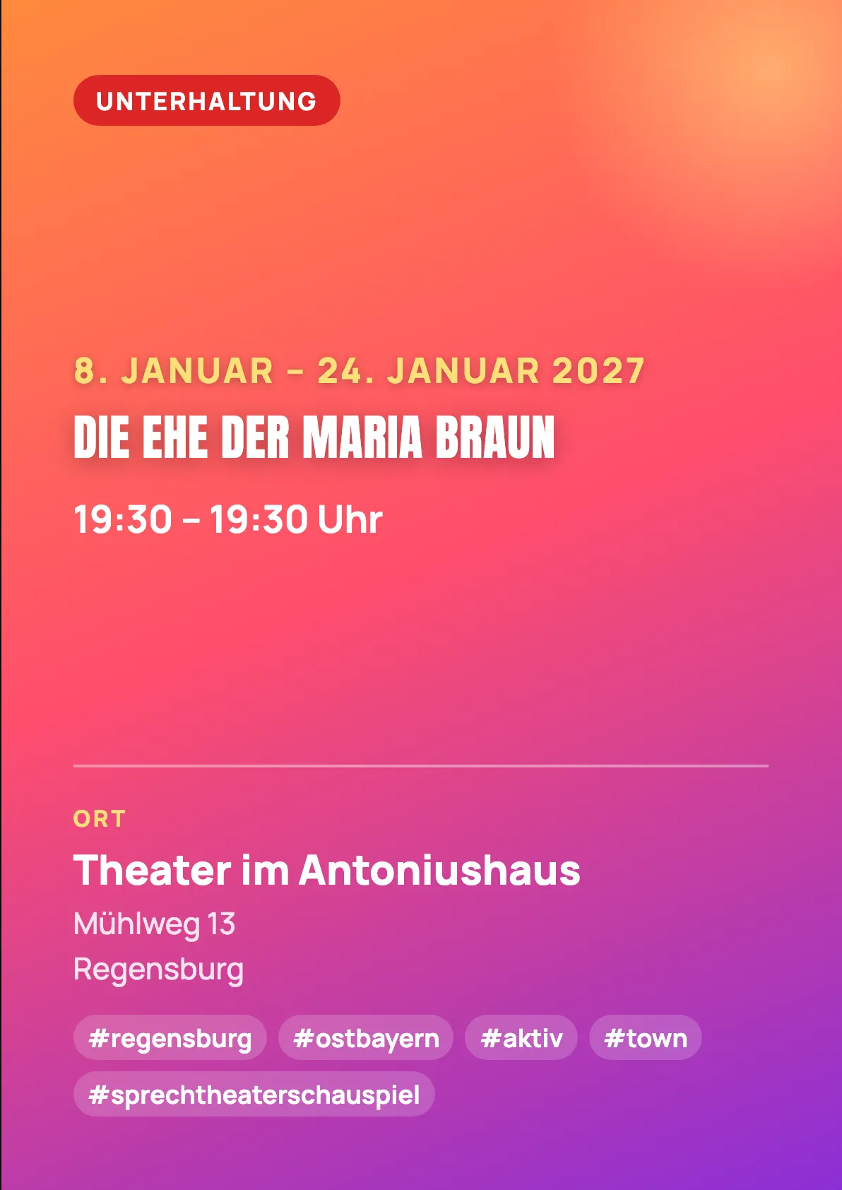 Veranstaltungsflyer