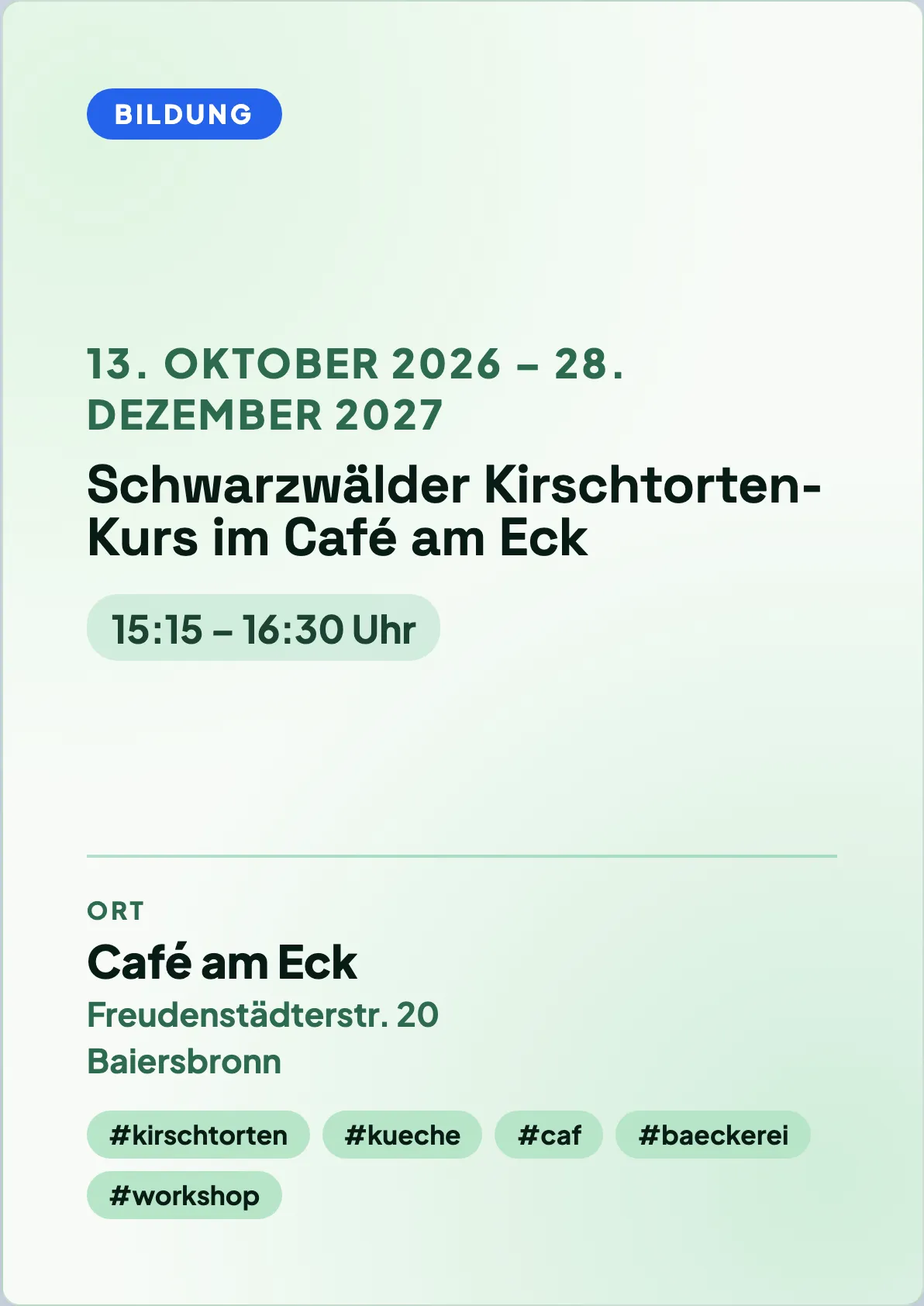 Veranstaltungsflyer