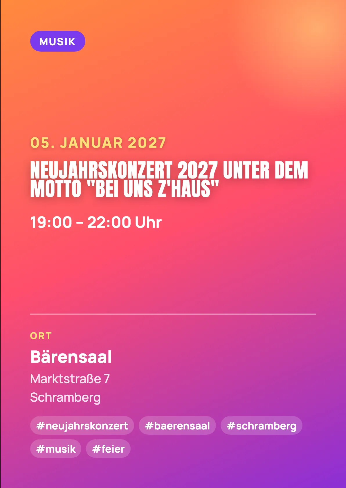 Veranstaltungsflyer