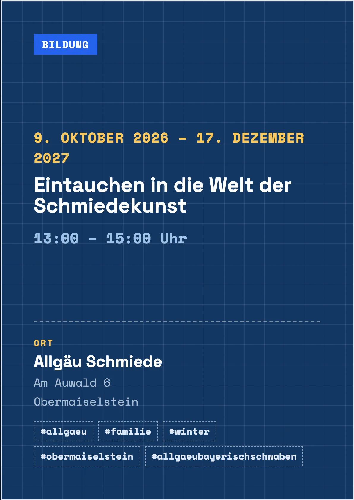 Veranstaltungsflyer