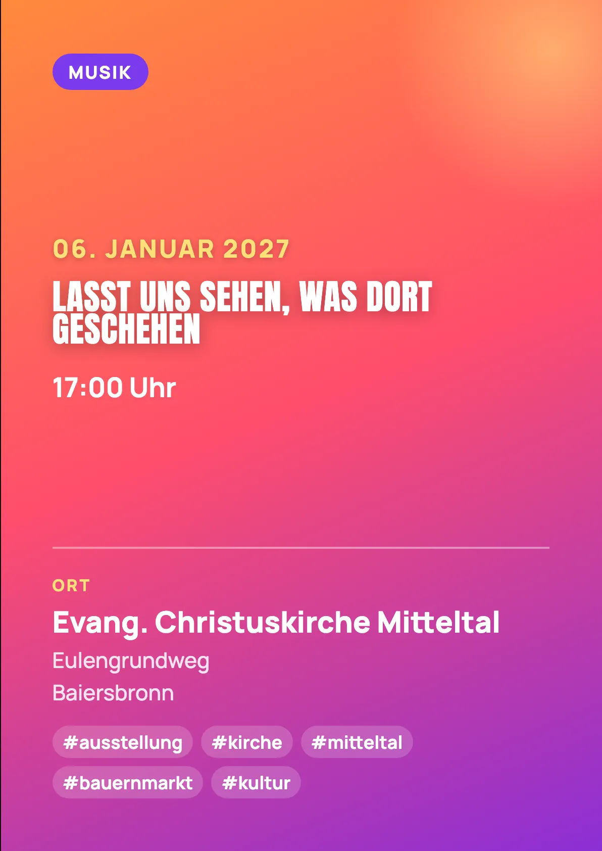 Veranstaltungsflyer