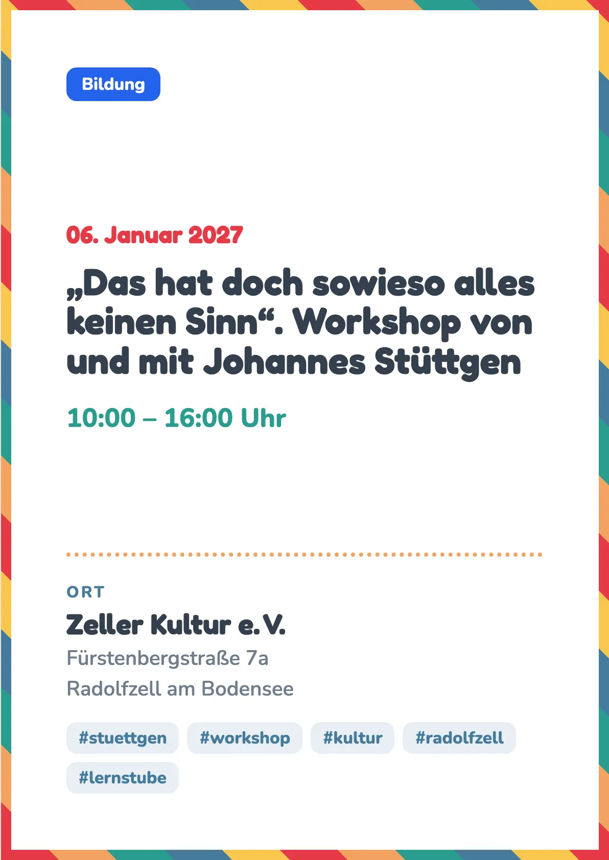 Veranstaltungsflyer
