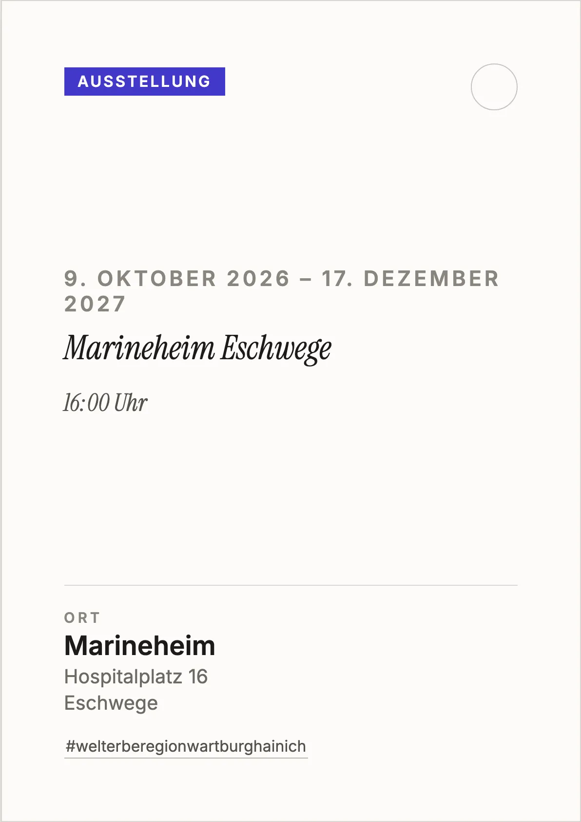 Veranstaltungsflyer