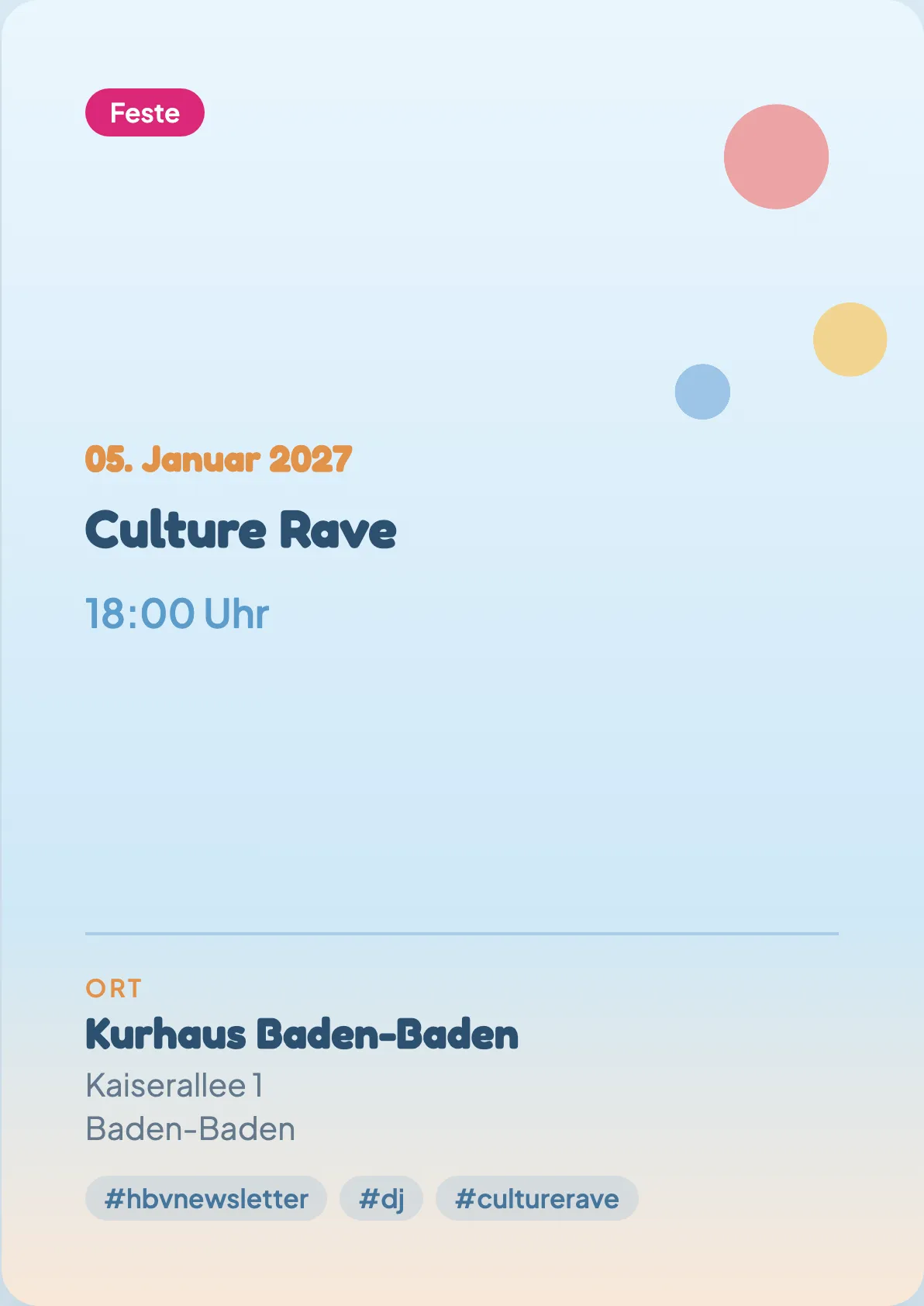 Veranstaltungsflyer
