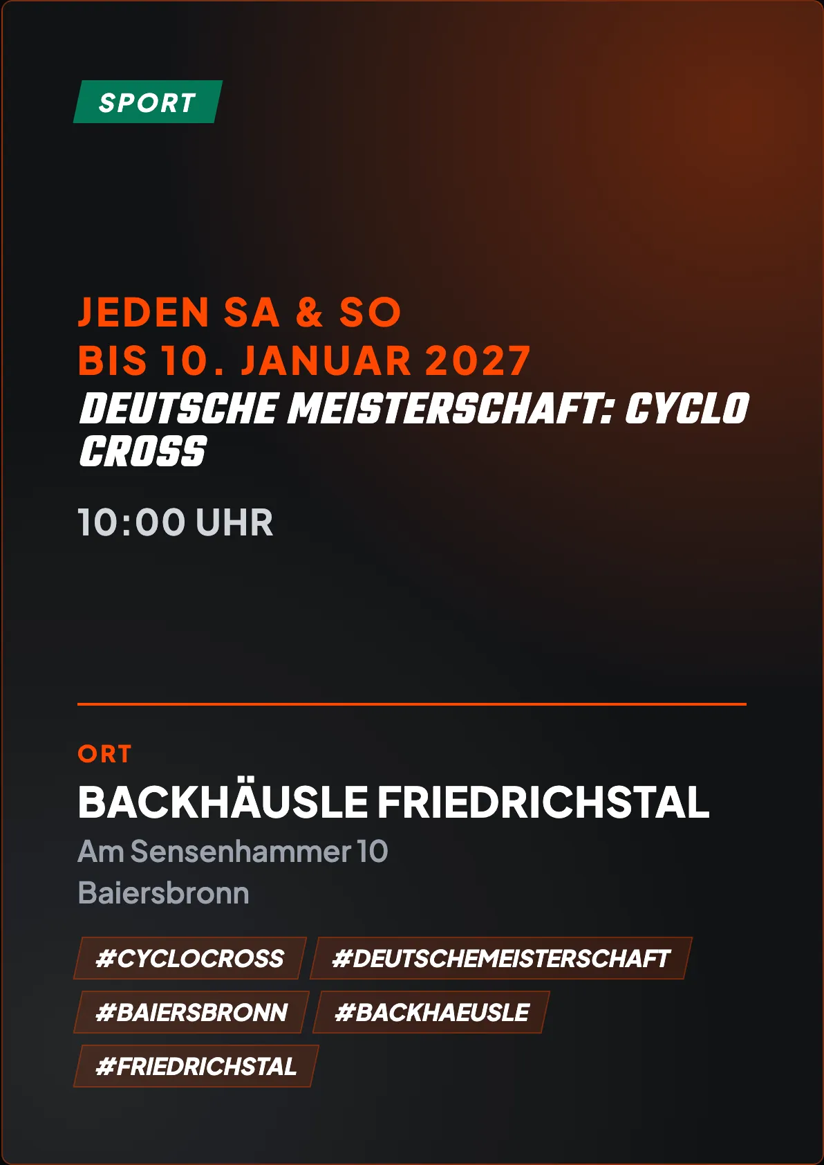 Veranstaltungsflyer