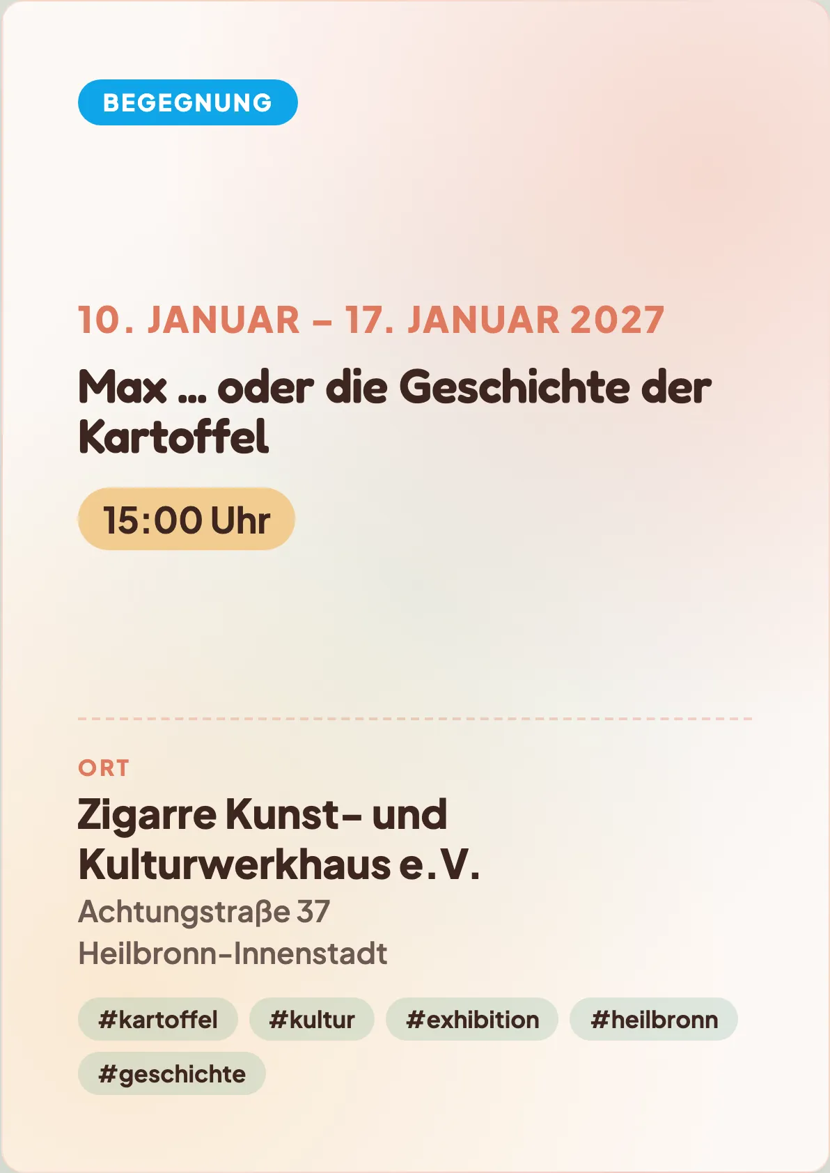 Veranstaltungsflyer