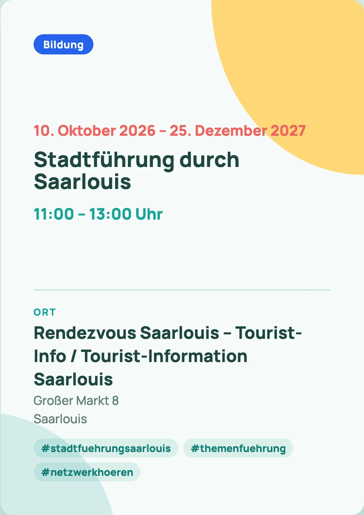 Veranstaltungsflyer