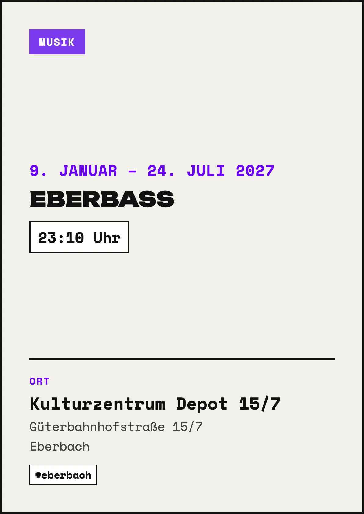 Veranstaltungsflyer