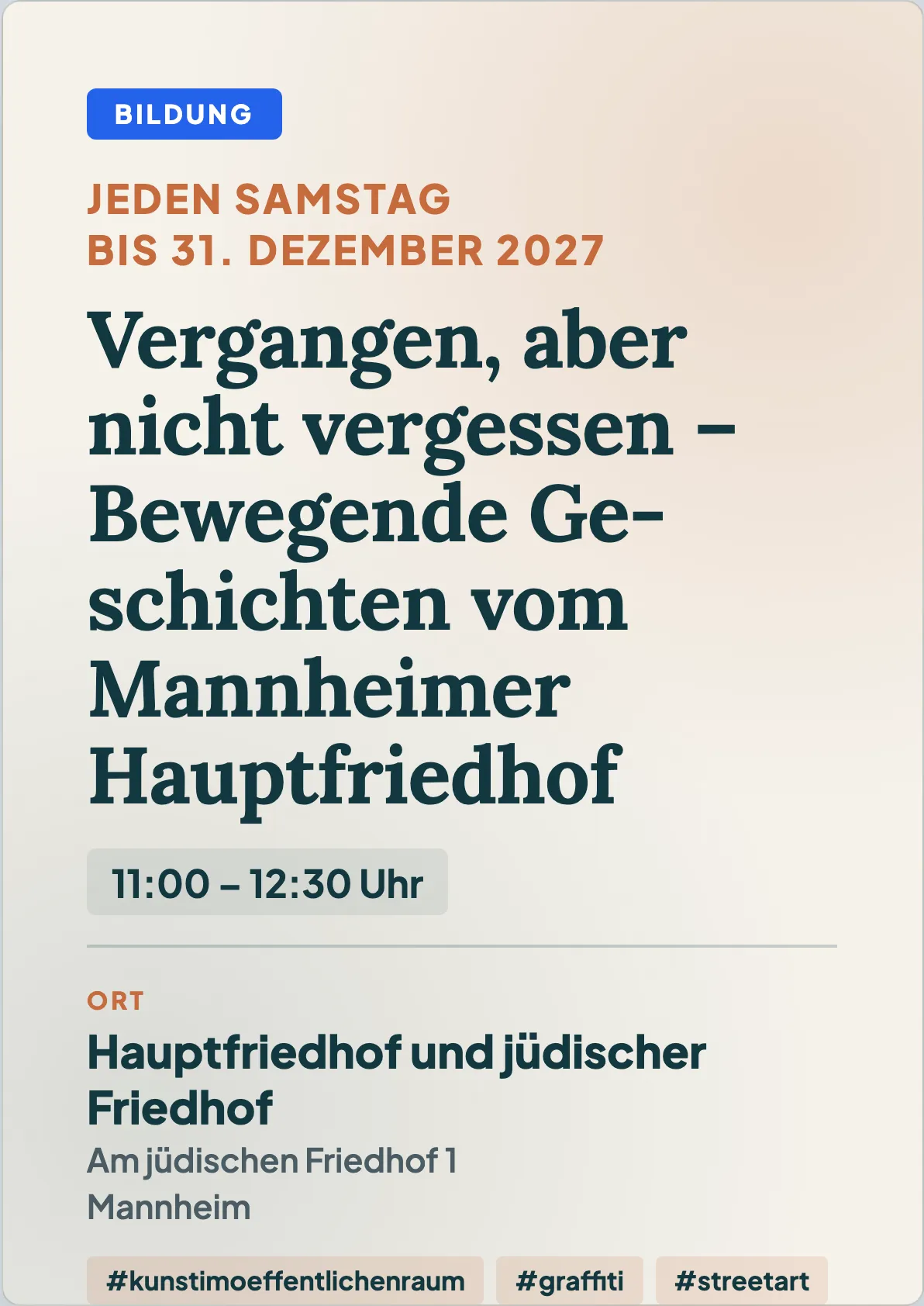 Veranstaltungsflyer