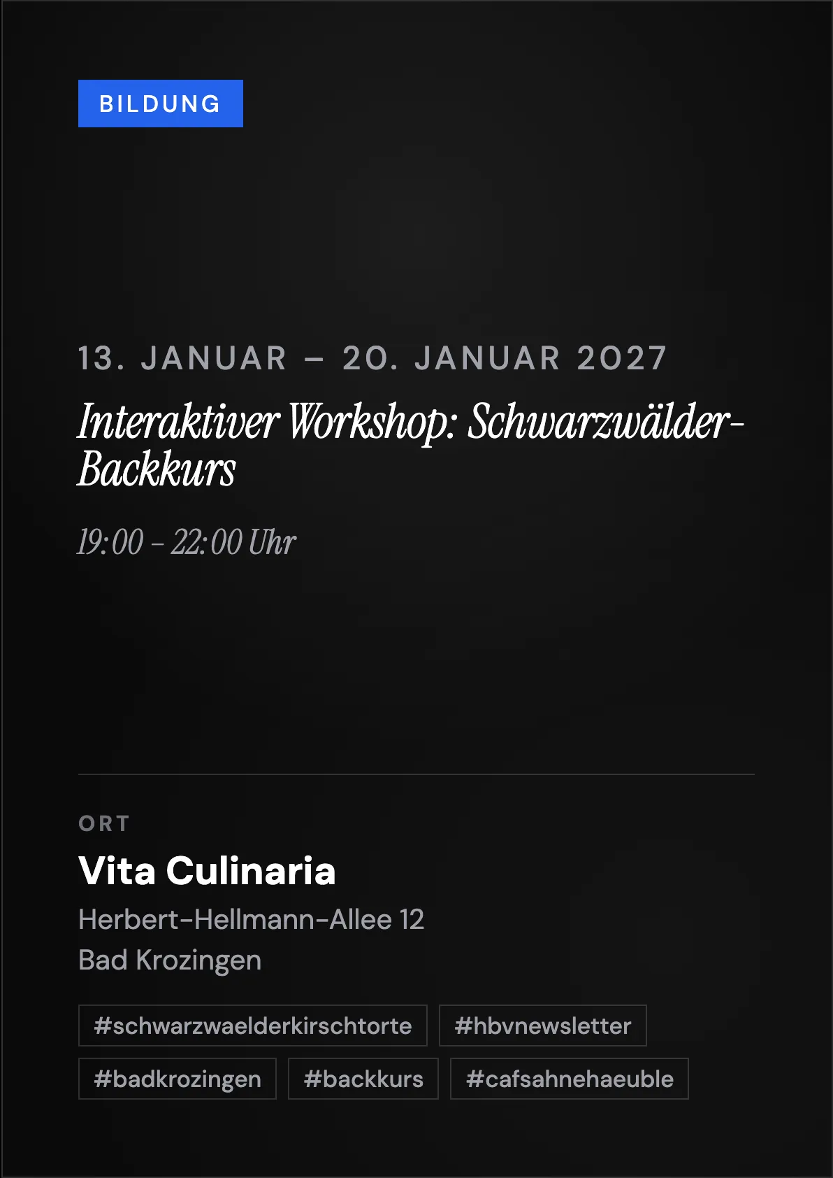 Veranstaltungsflyer