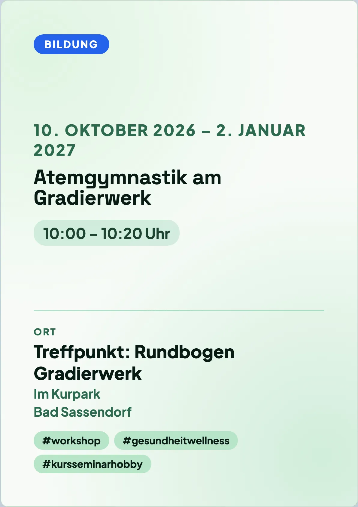 Veranstaltungsflyer