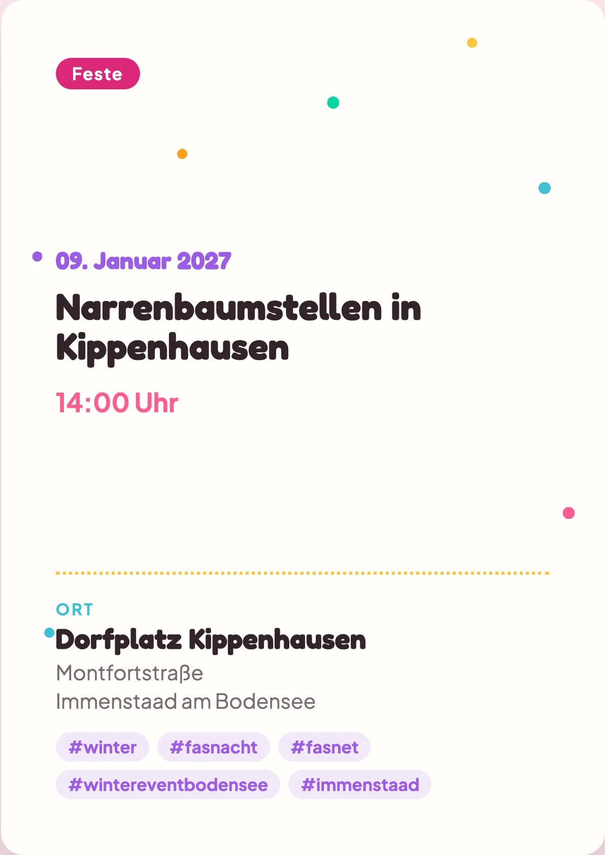 Veranstaltungsflyer