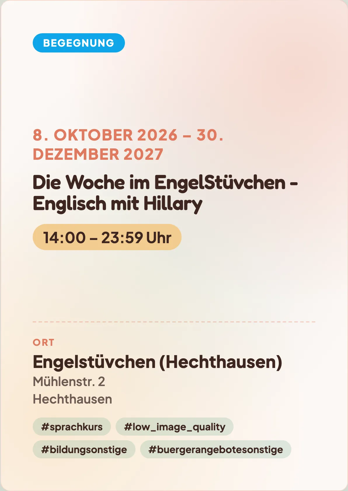 Veranstaltungsflyer
