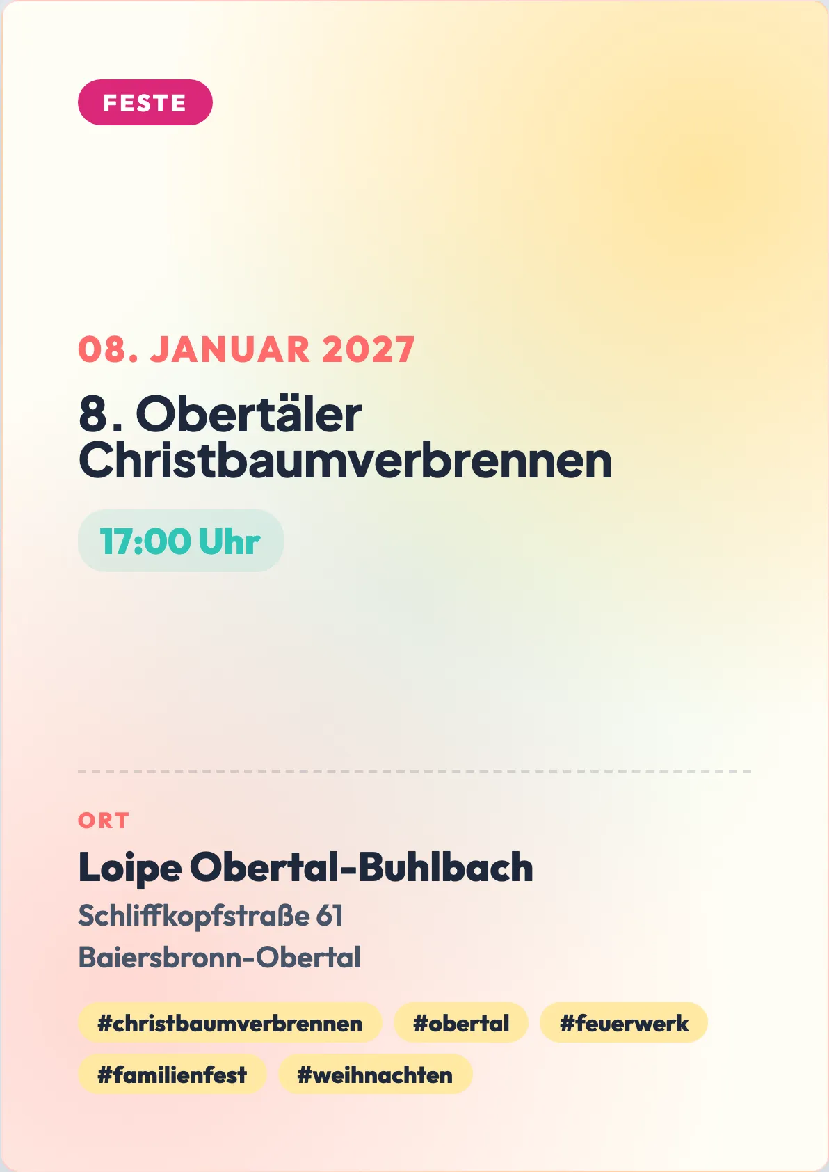 Veranstaltungsflyer