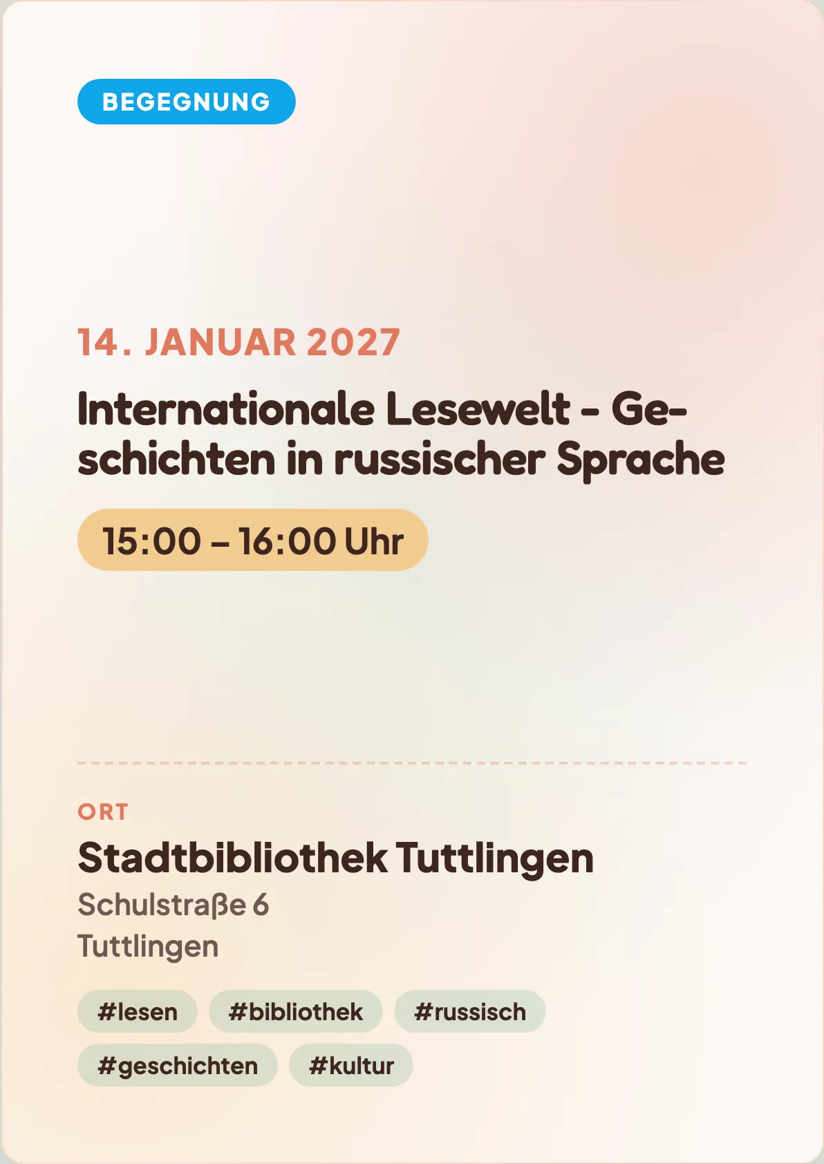 Veranstaltungsflyer