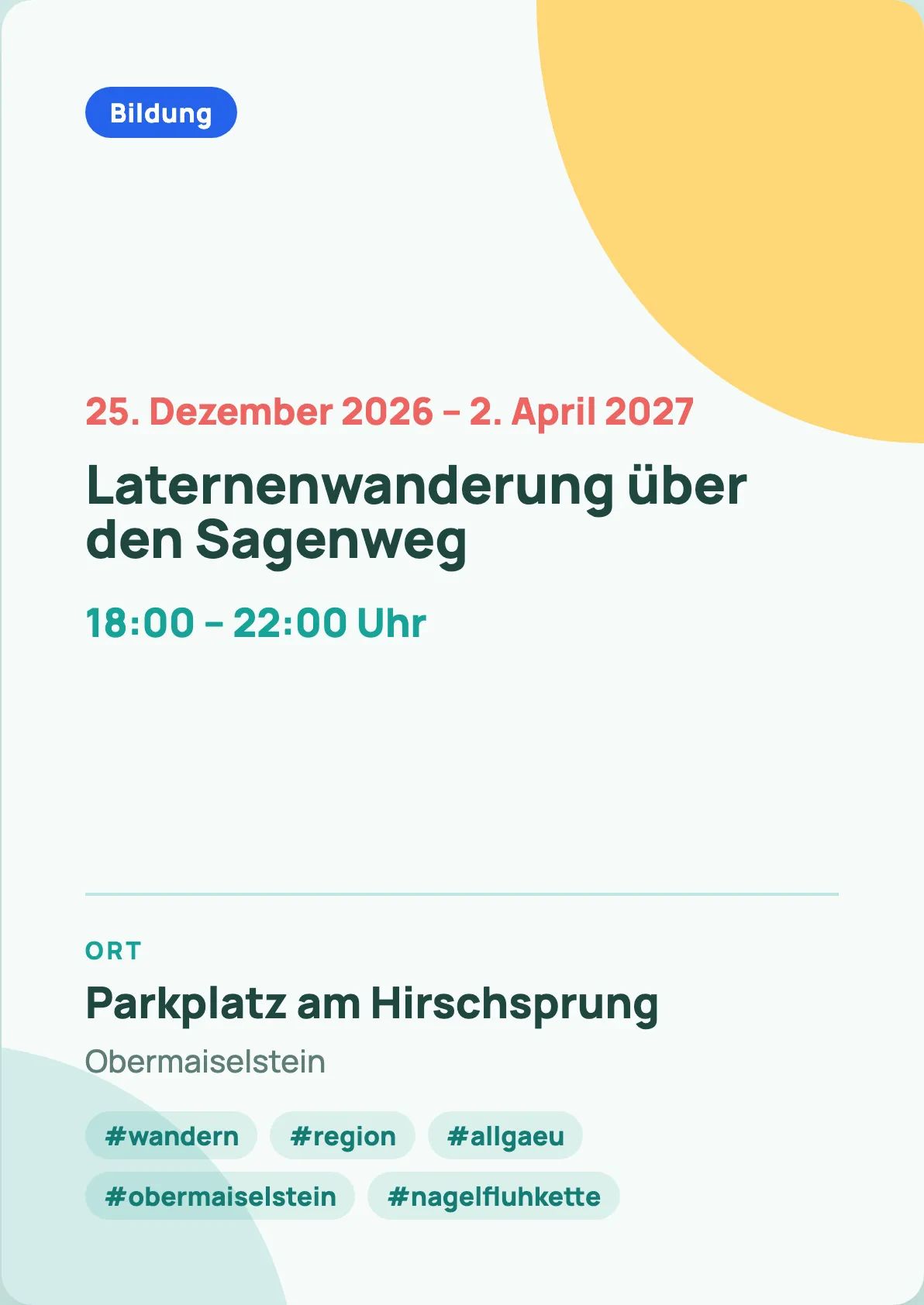 Veranstaltungsflyer