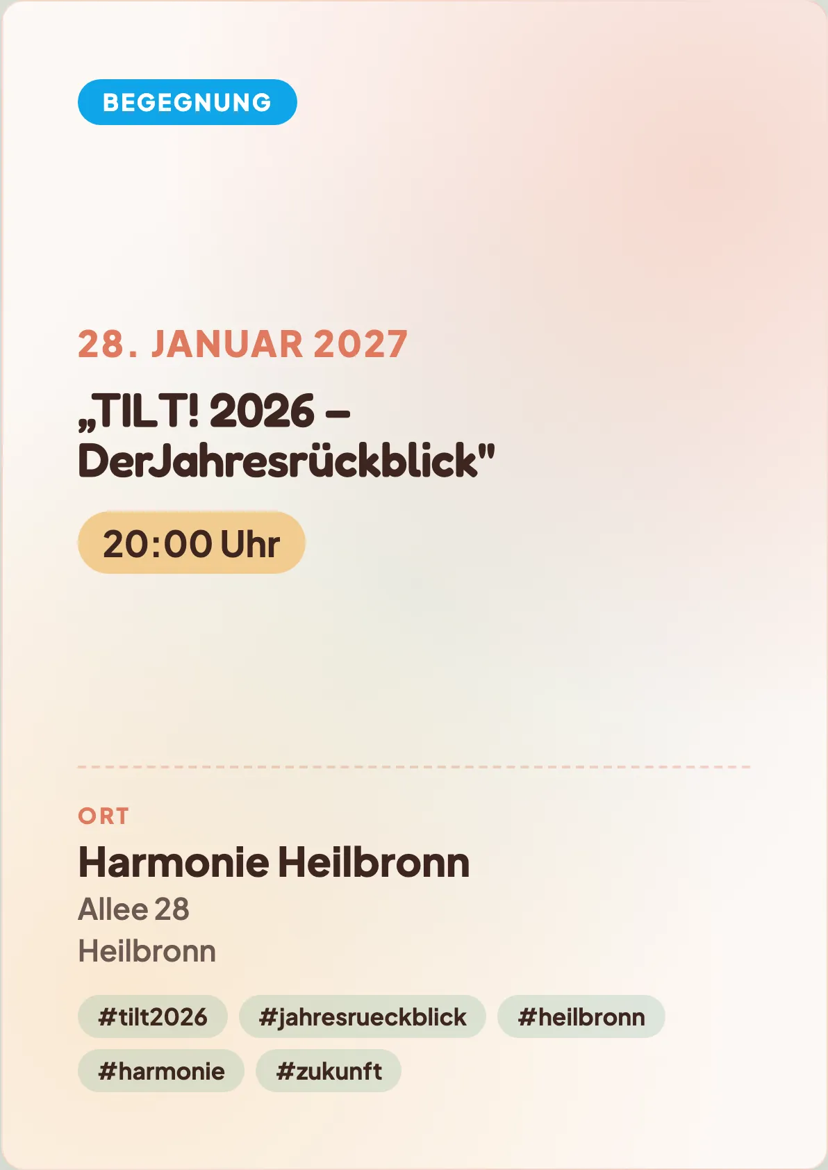Veranstaltungsflyer