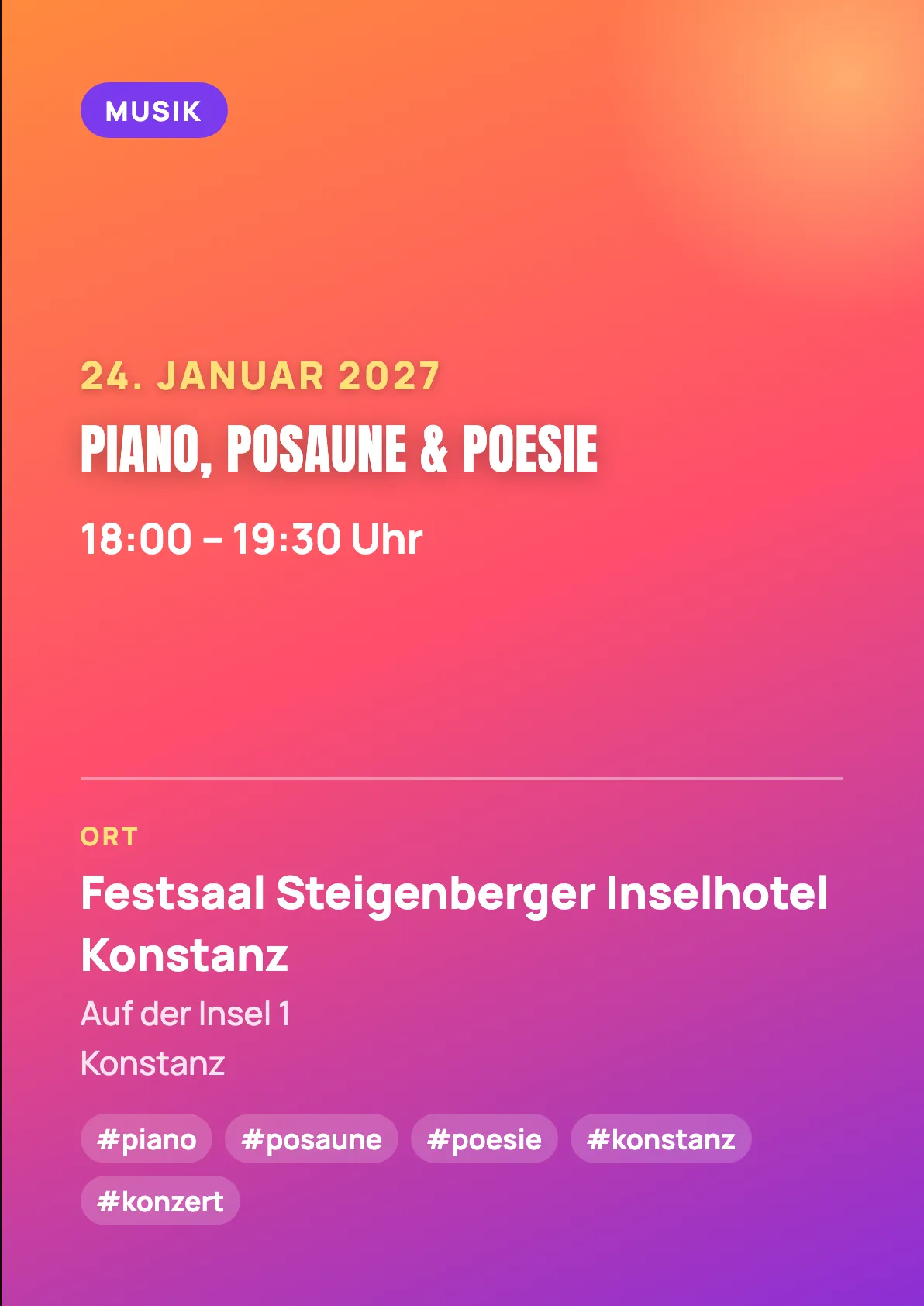 Veranstaltungsflyer
