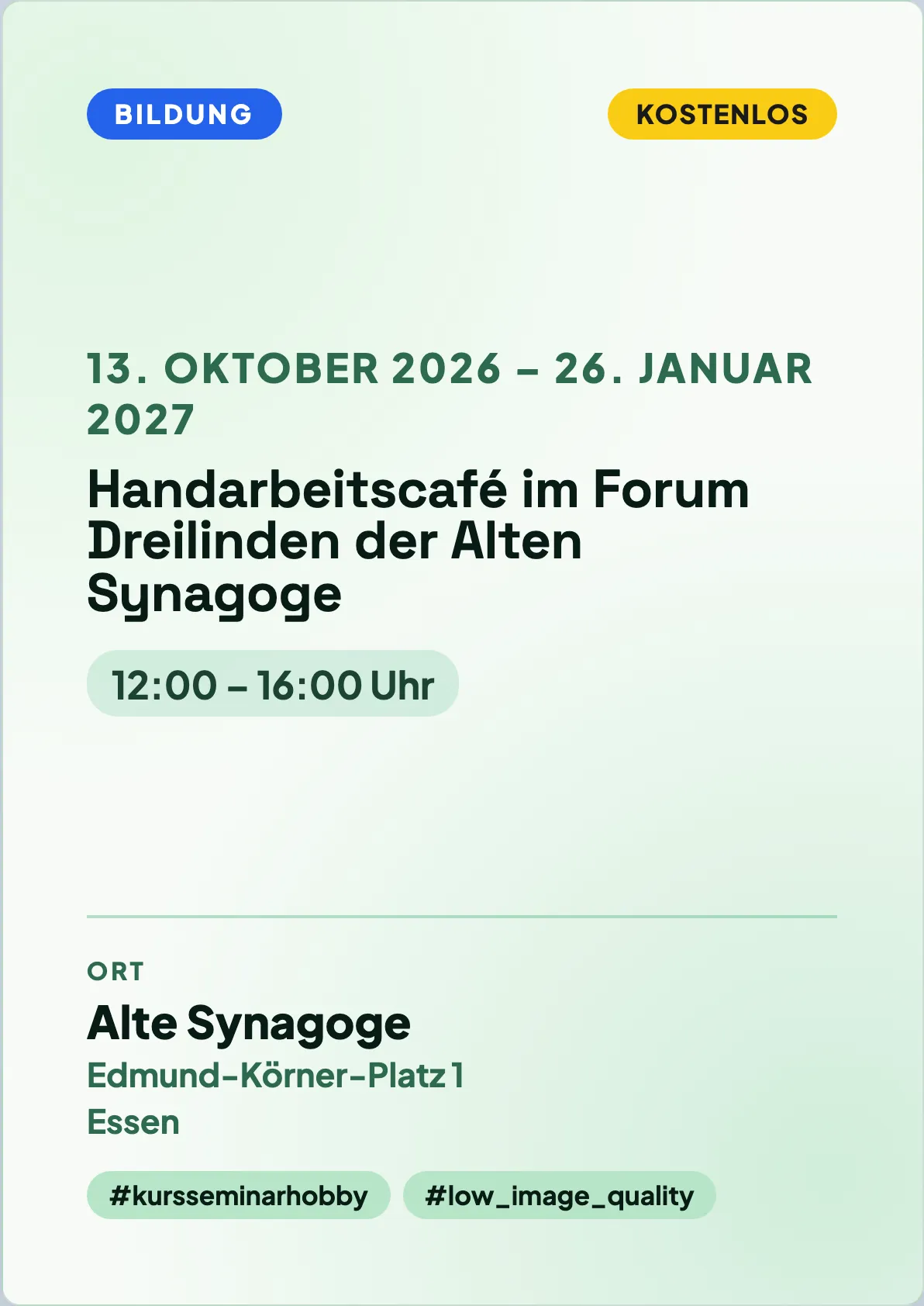 Veranstaltungsflyer