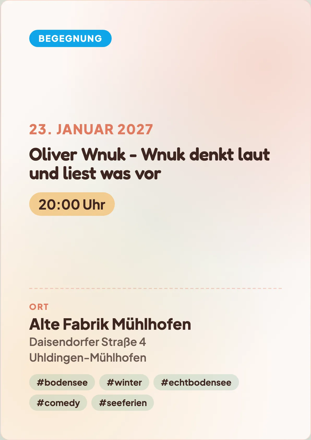 Veranstaltungsflyer