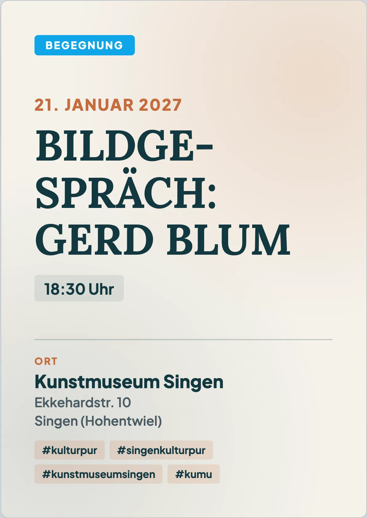 Veranstaltungsflyer