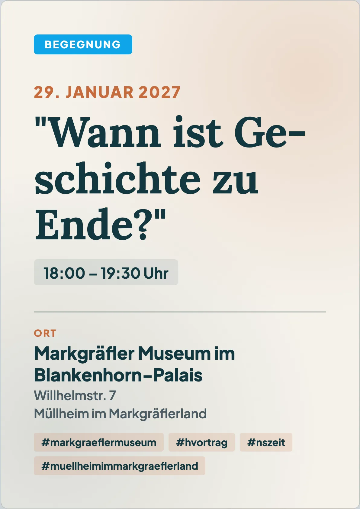 Veranstaltungsflyer