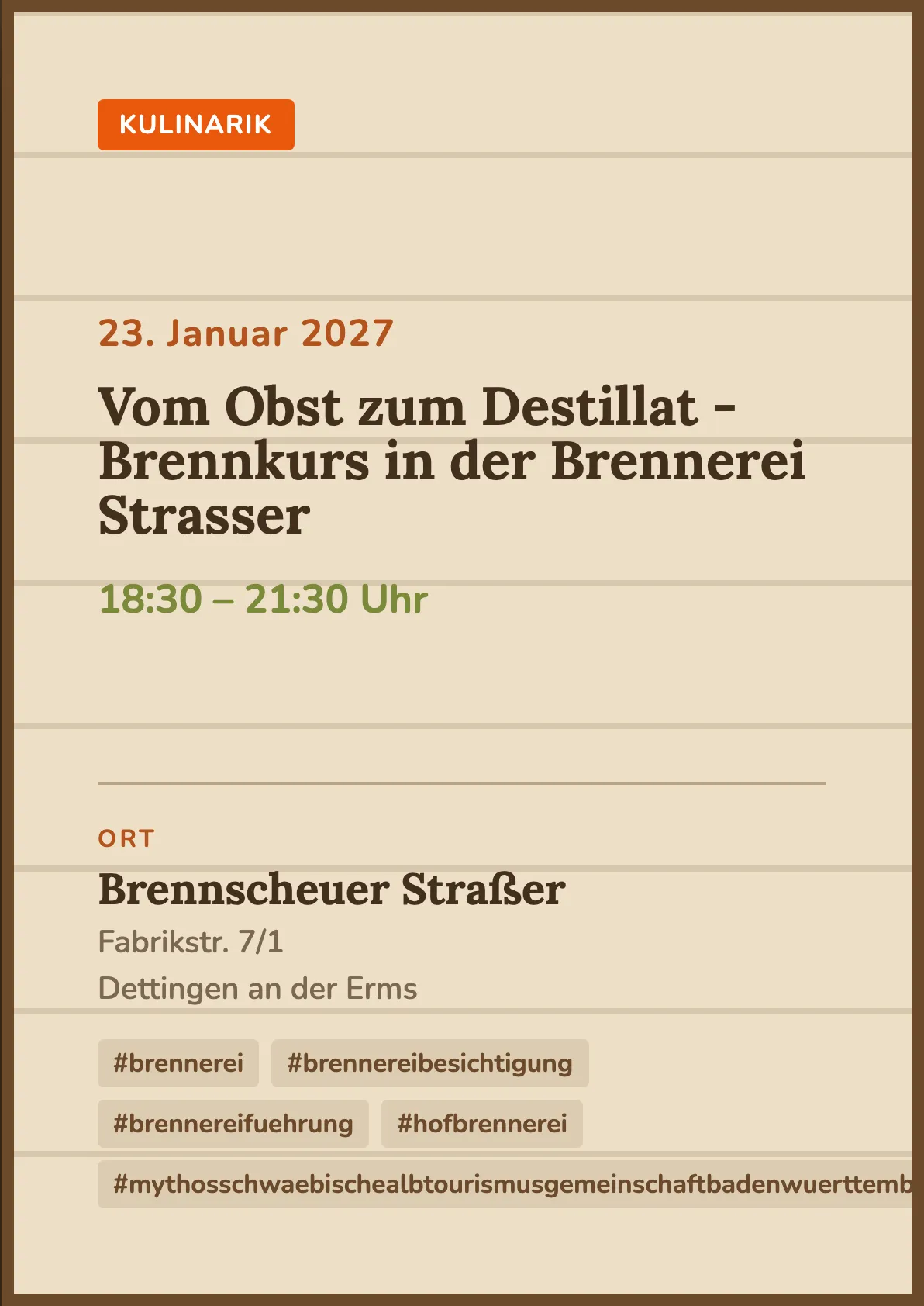Veranstaltungsflyer