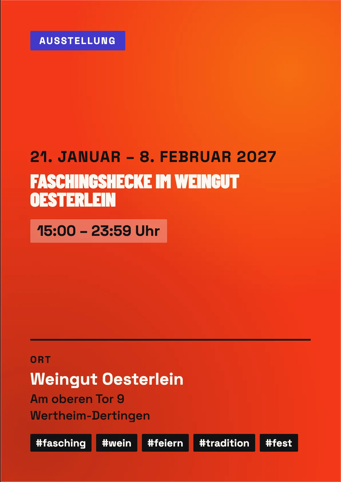 Veranstaltungsflyer