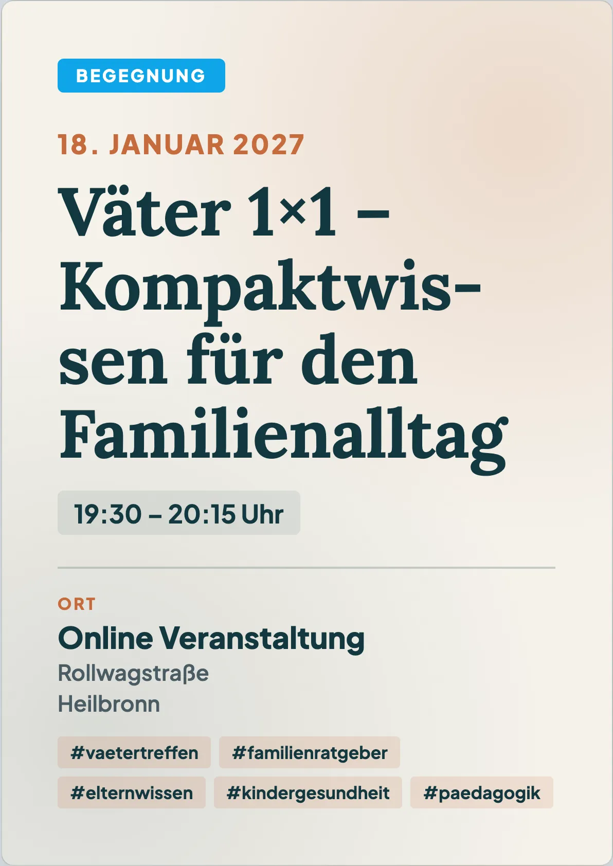 Veranstaltungsflyer