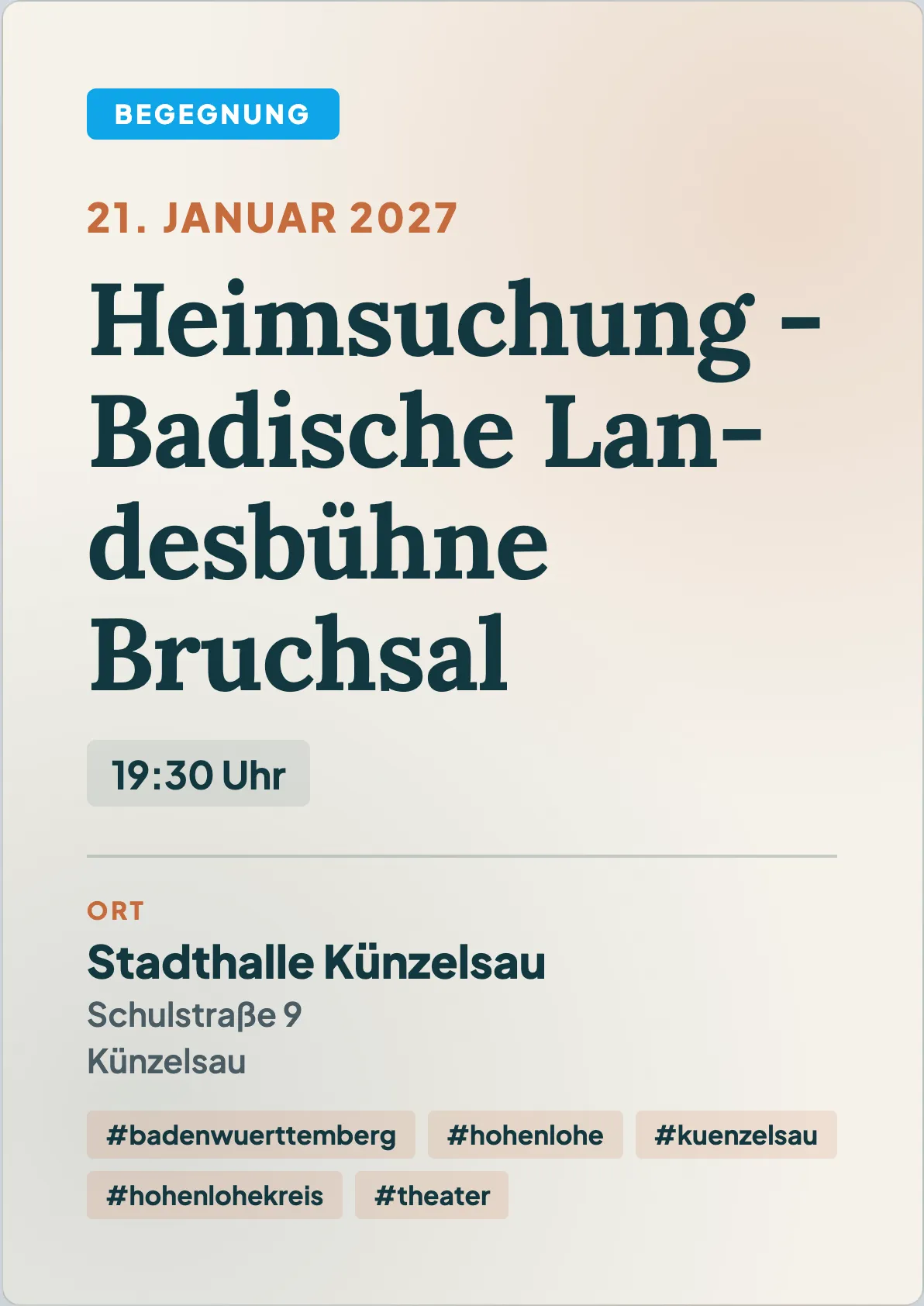 Veranstaltungsflyer