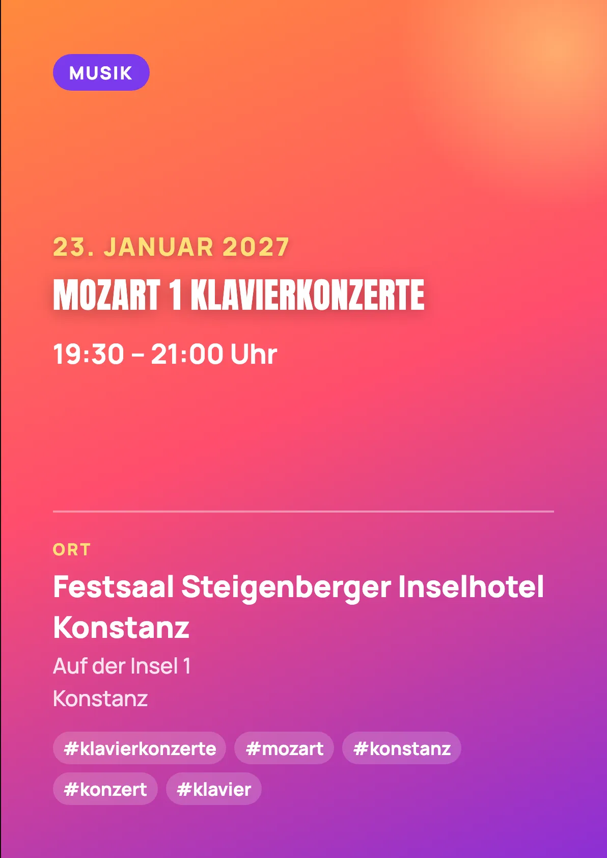 Veranstaltungsflyer