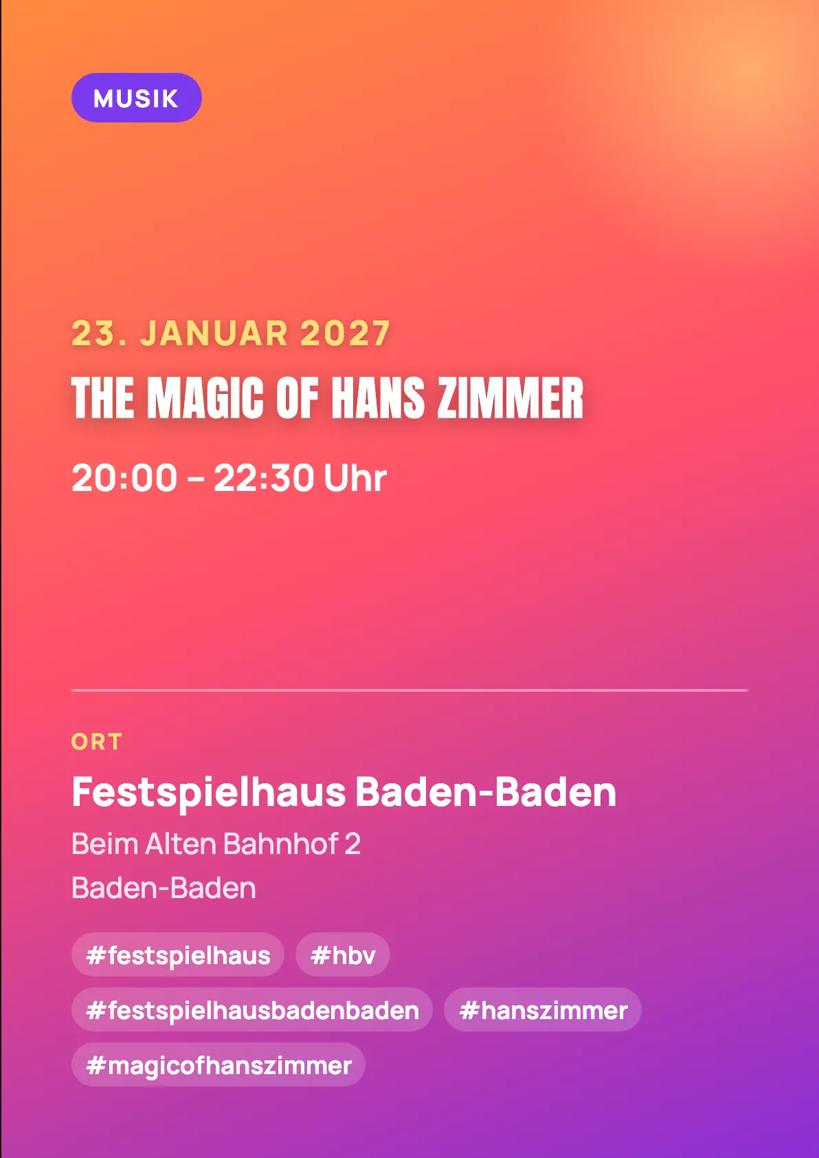 Veranstaltungsflyer