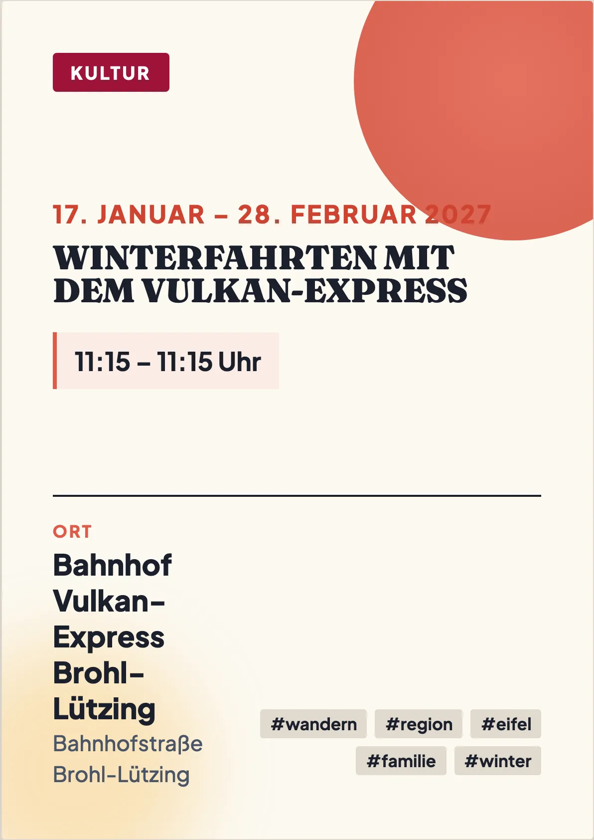 Veranstaltungsflyer