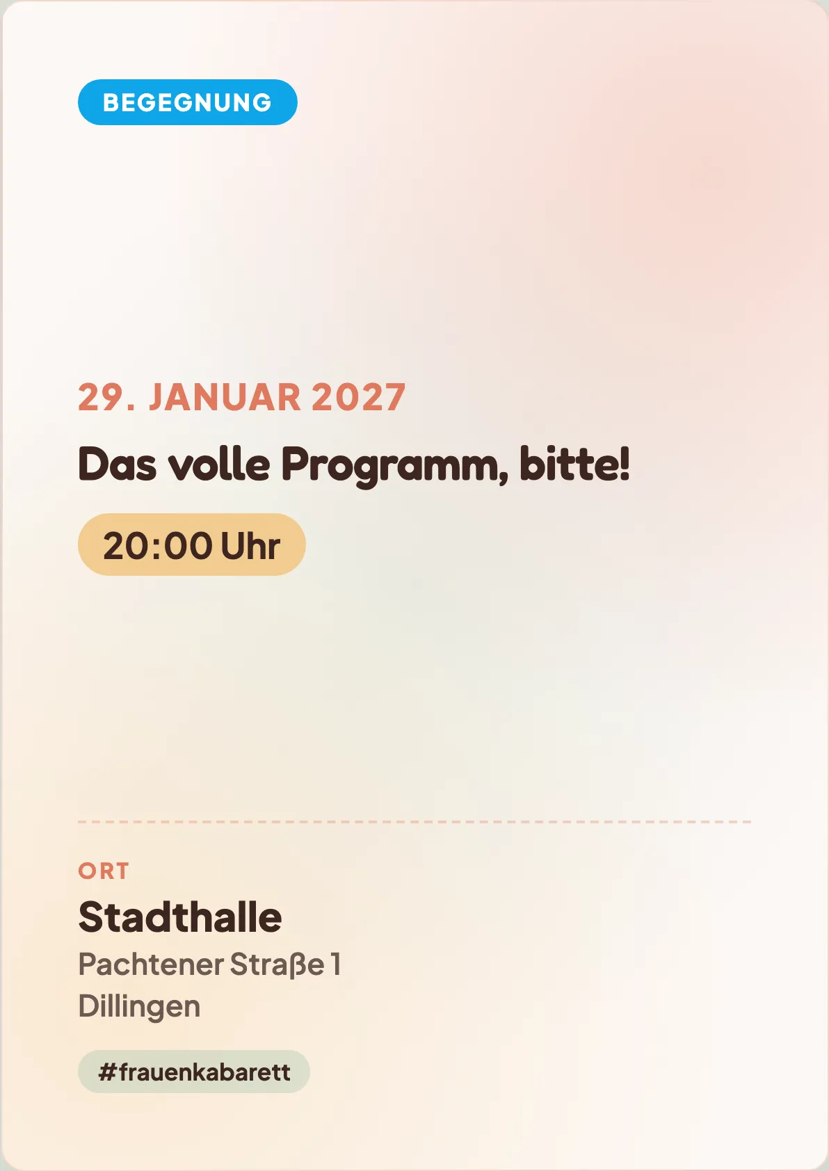 Veranstaltungsflyer
