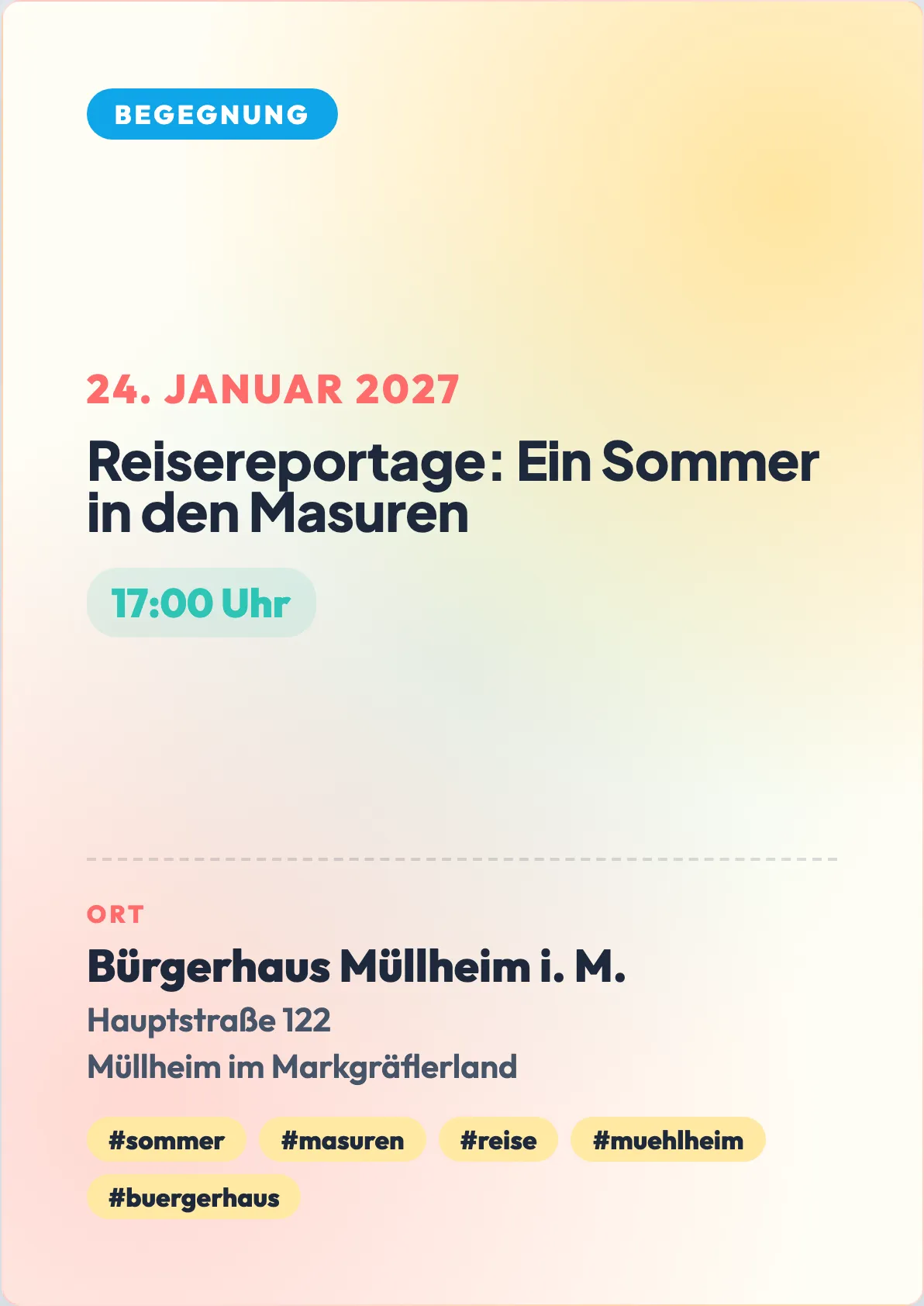 Veranstaltungsflyer