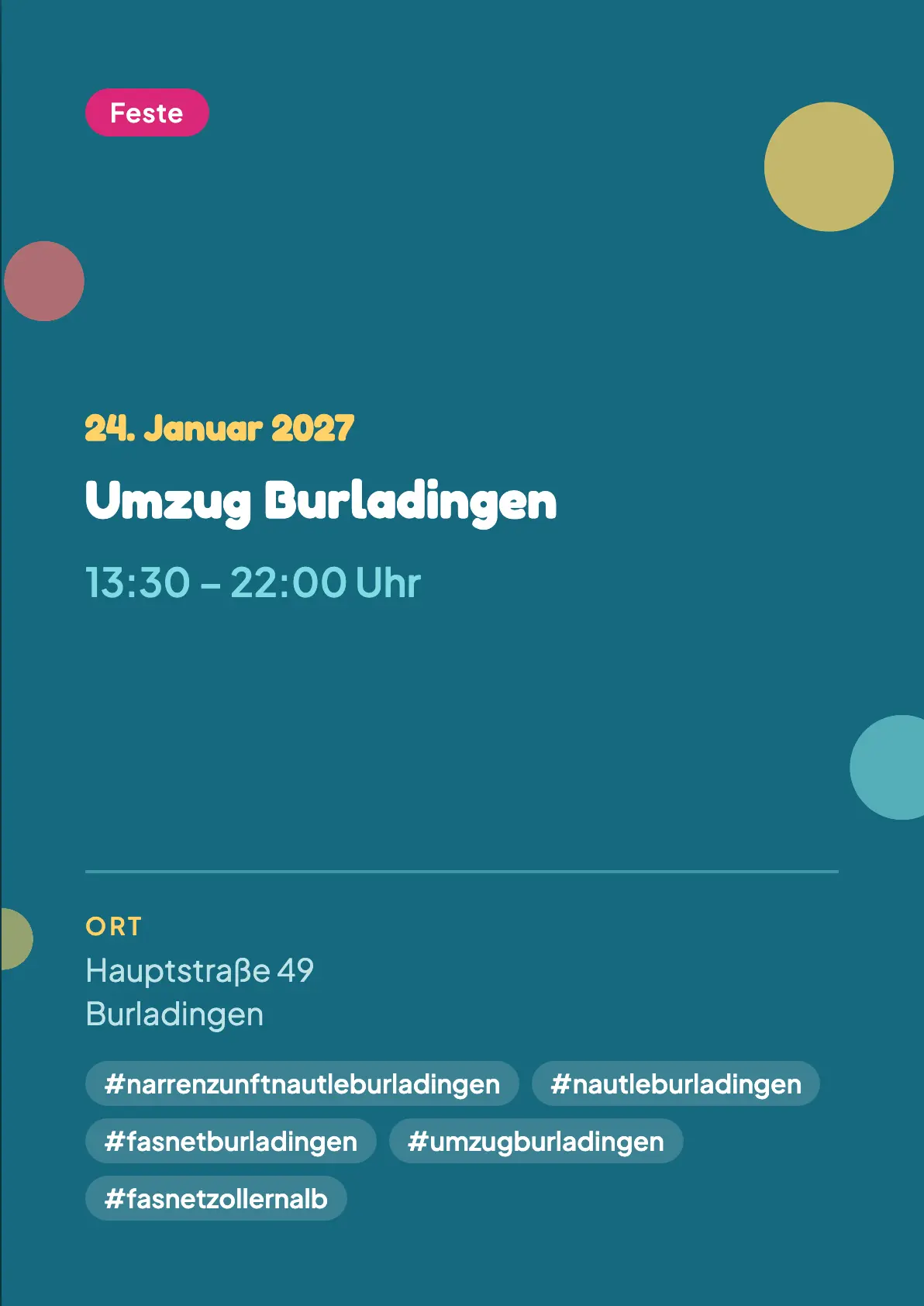 Veranstaltungsflyer