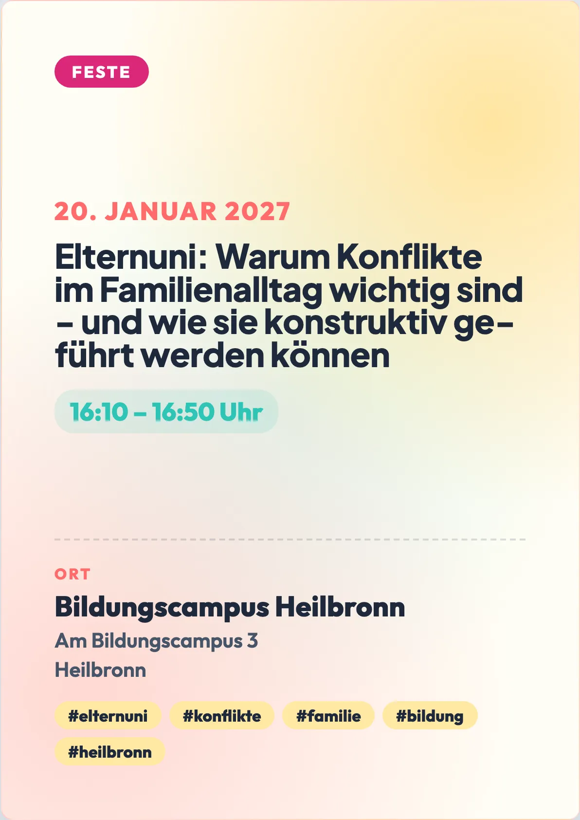 Veranstaltungsflyer