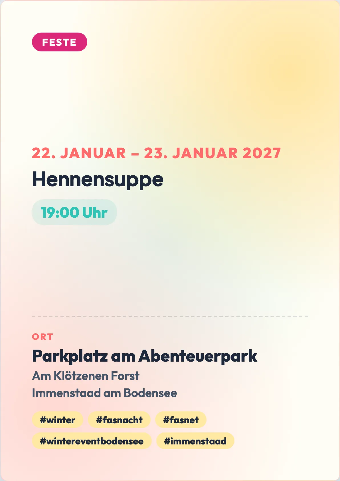 Veranstaltungsflyer