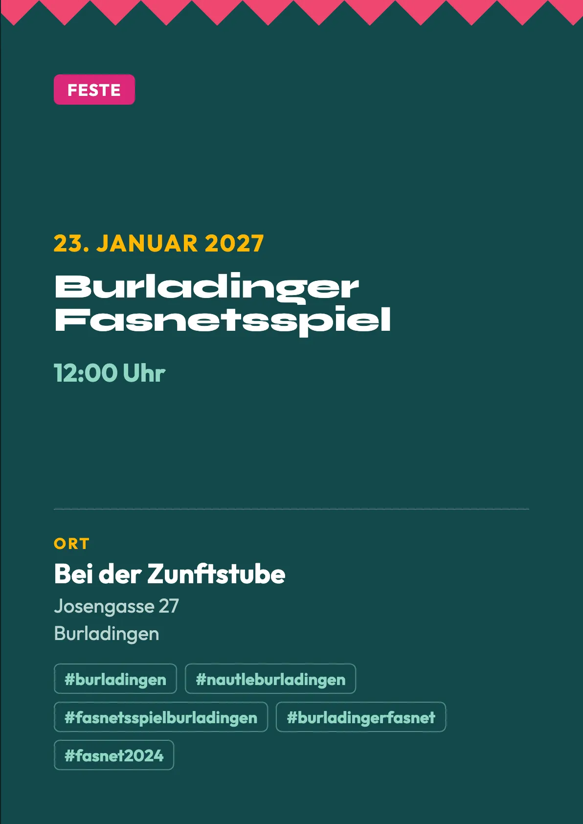 Veranstaltungsflyer