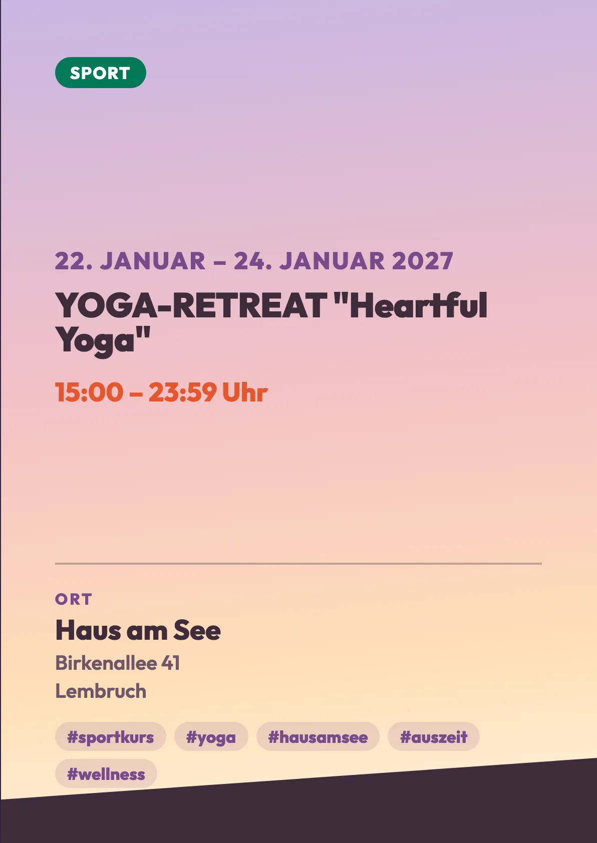 Veranstaltungsflyer