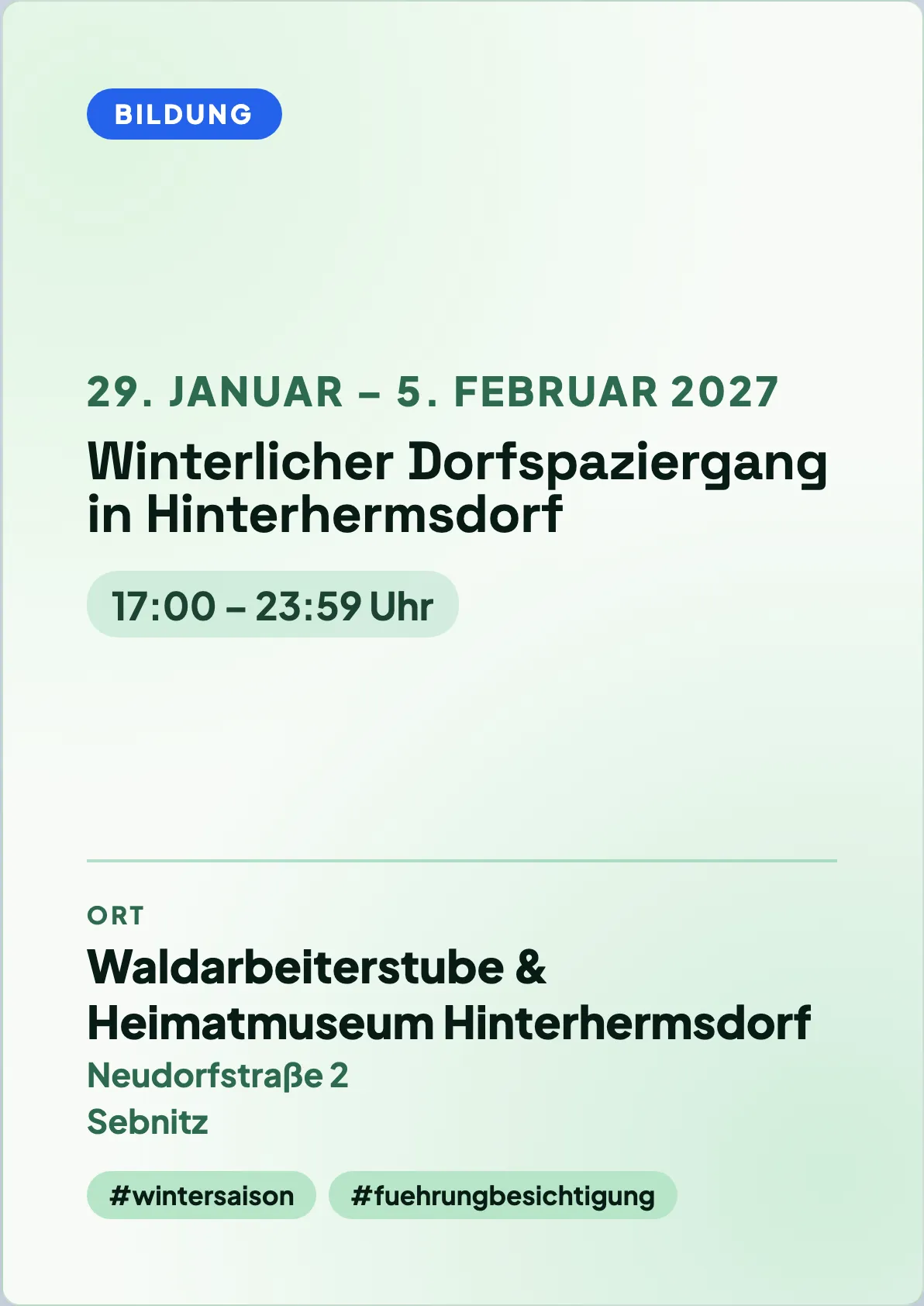 Veranstaltungsflyer