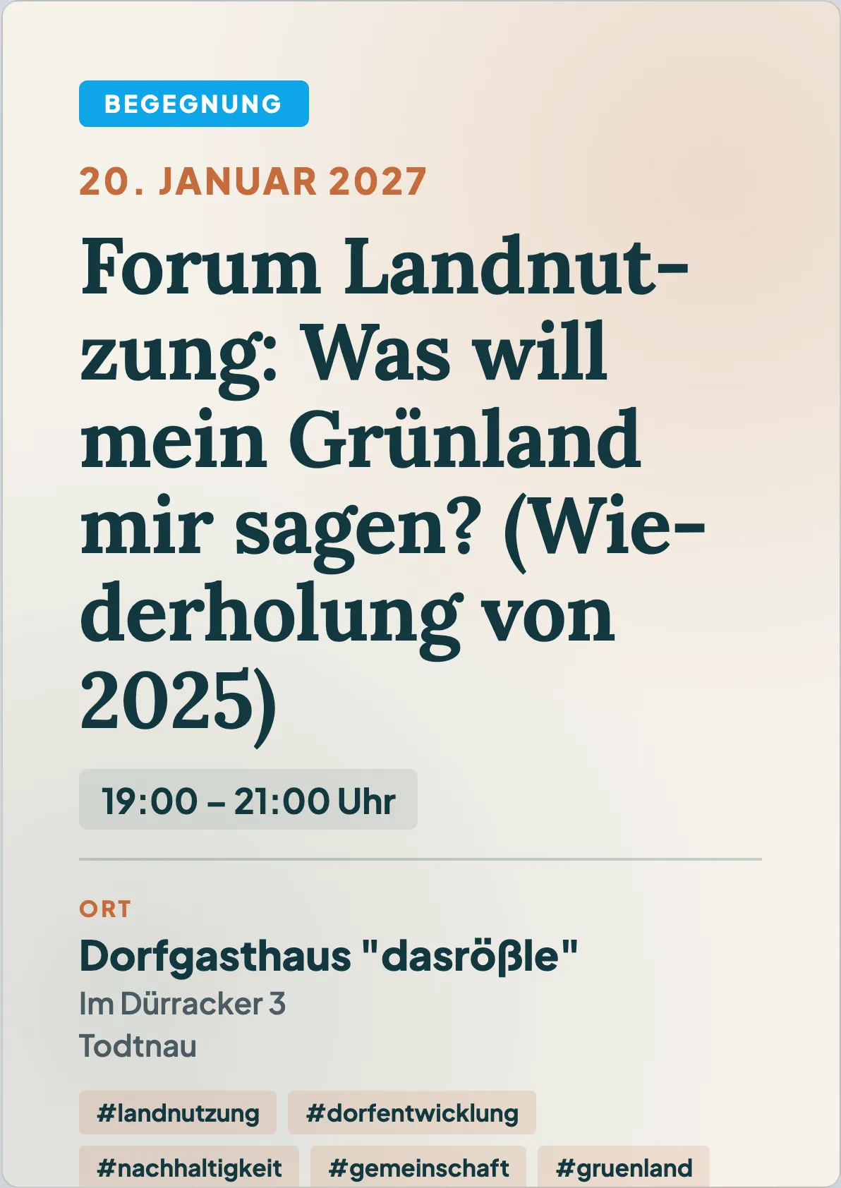 Veranstaltungsflyer