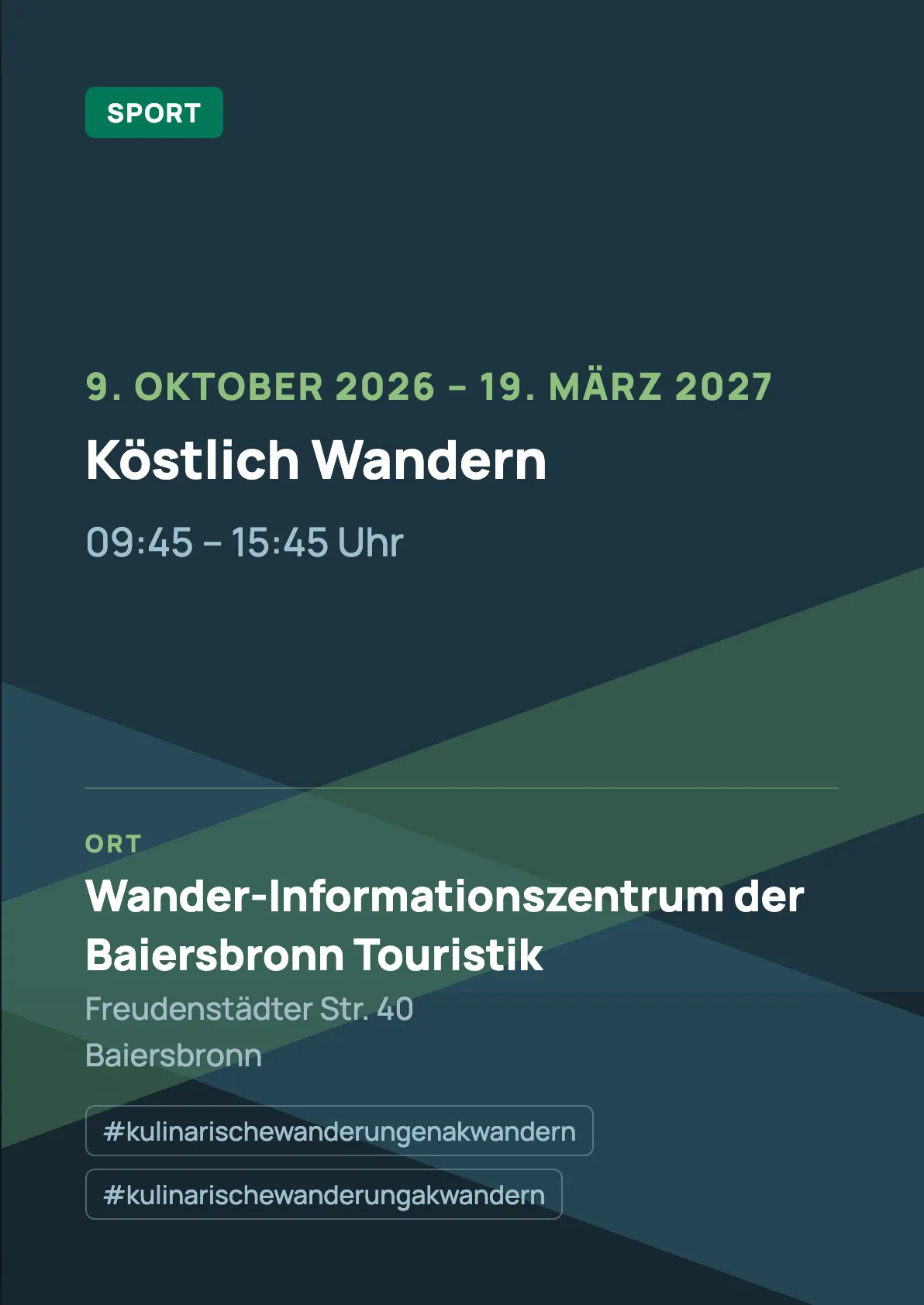 Veranstaltungsflyer