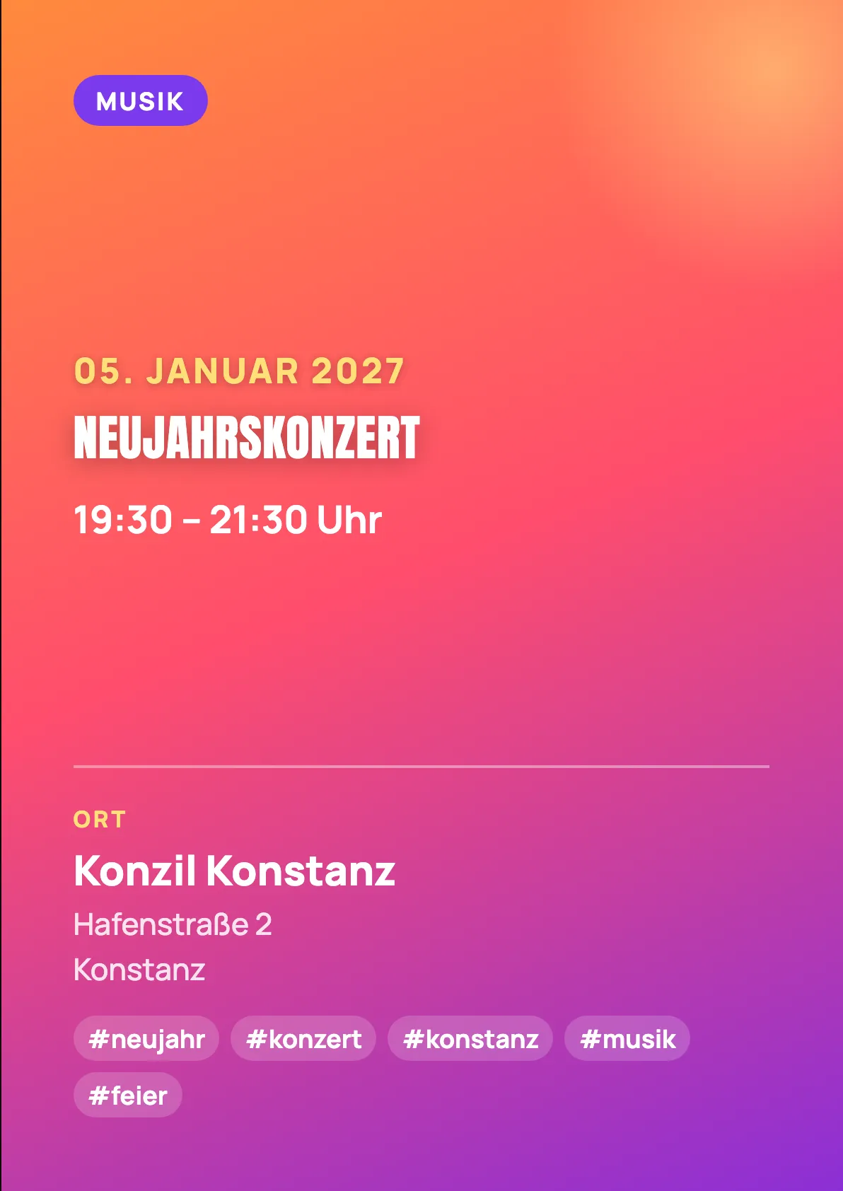 Veranstaltungsflyer