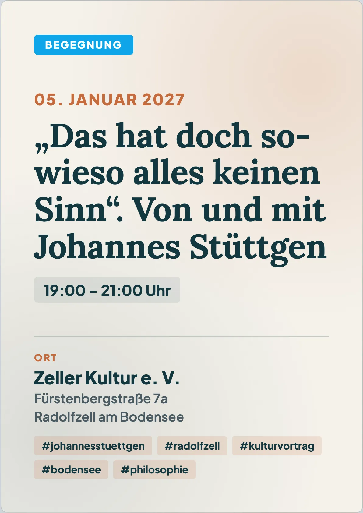 Veranstaltungsflyer